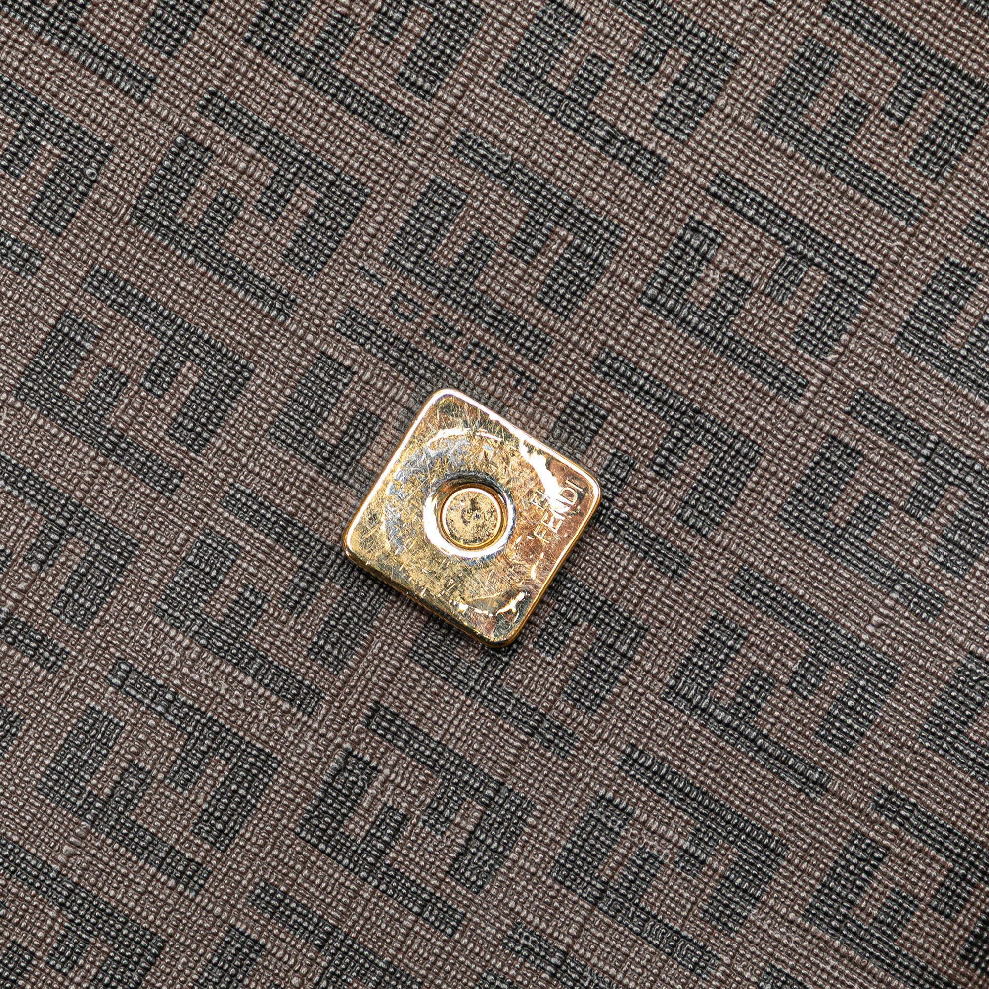 Fendi | Pre-Owned Zucchino Spalmati Crossbody | Brown - Image 2
