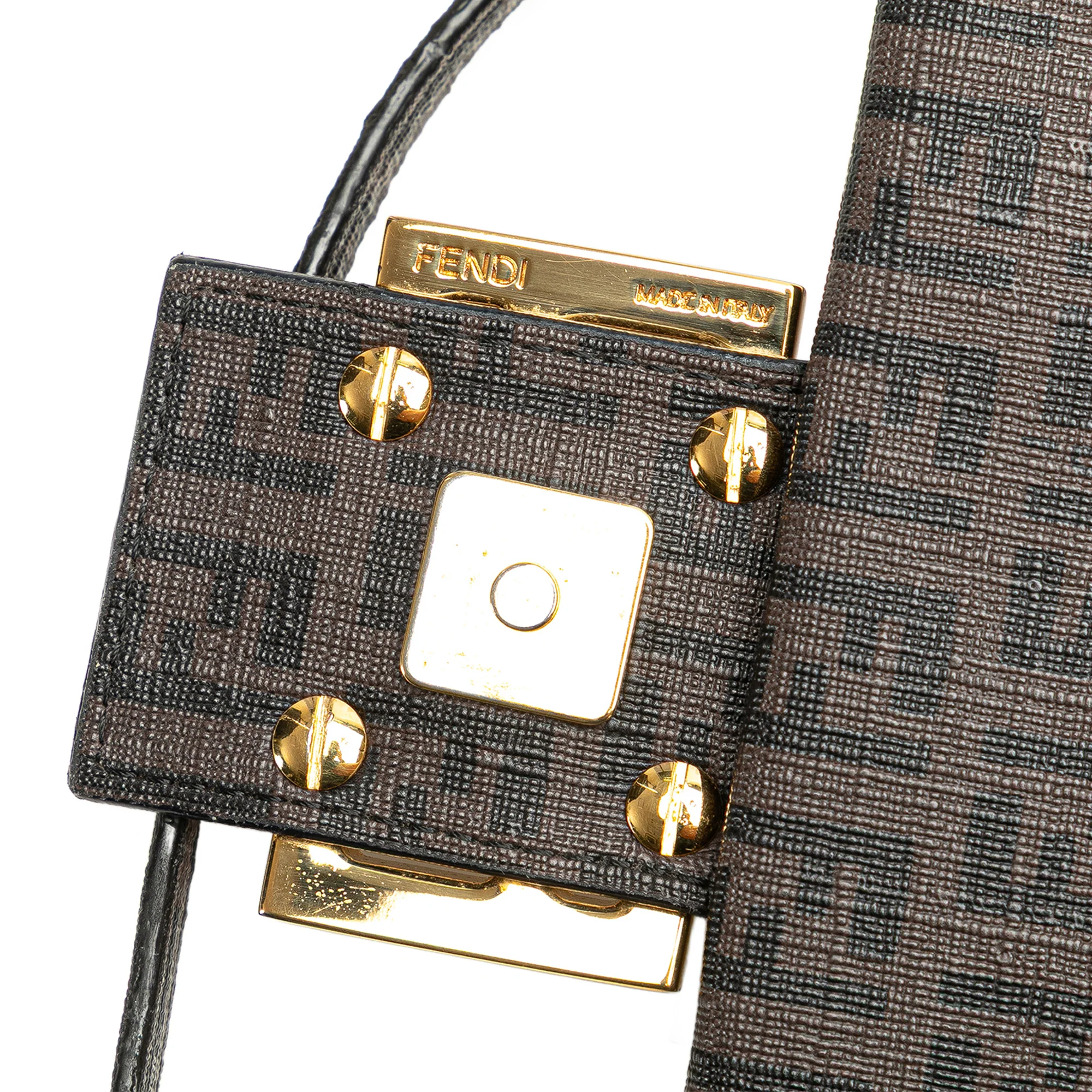 Fendi | Pre-Owned Zucchino Spalmati Crossbody | Brown - Image 3