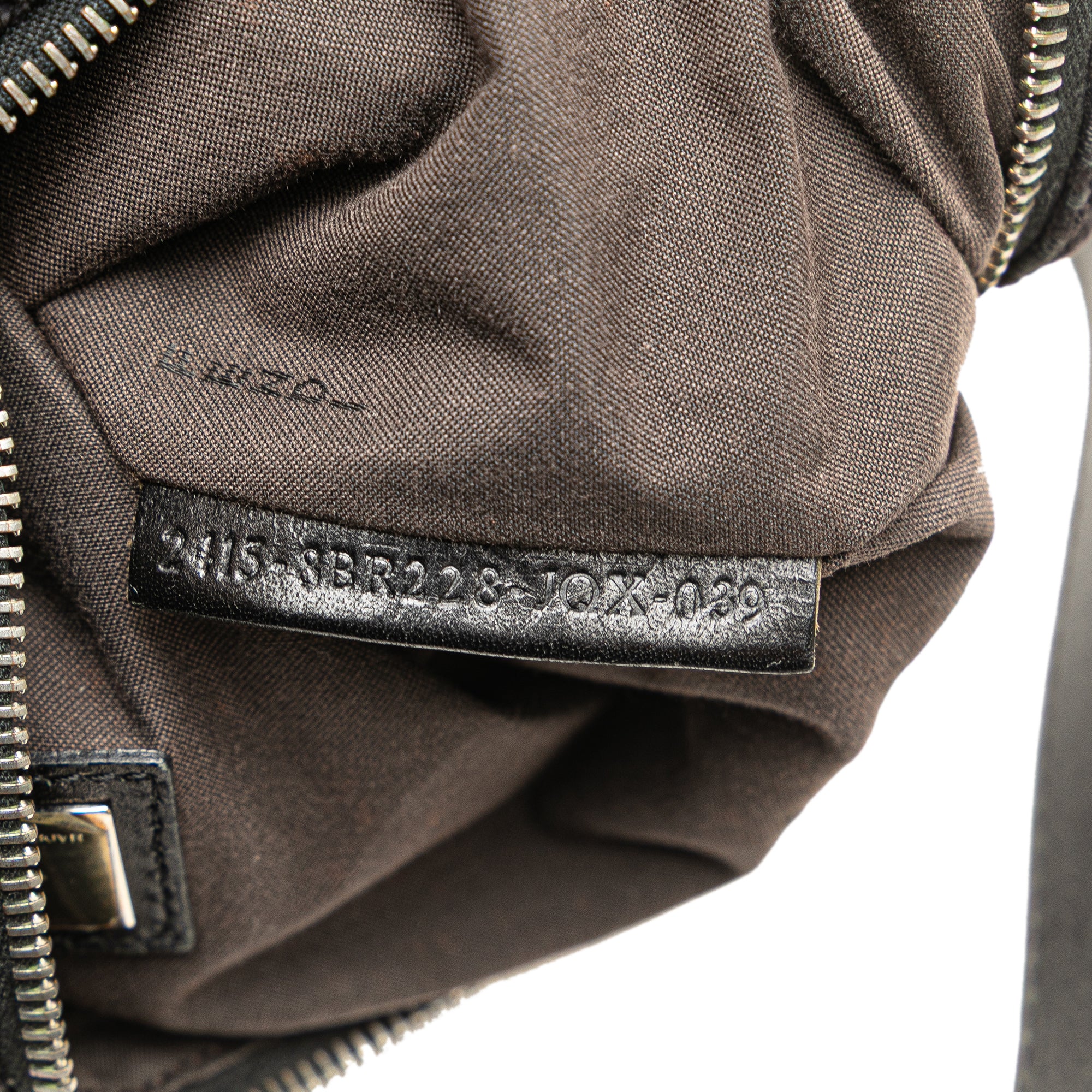 Fendi | Pre-Owned Zucchino Suede Oyster Shoulder Bag | Black - Image 8