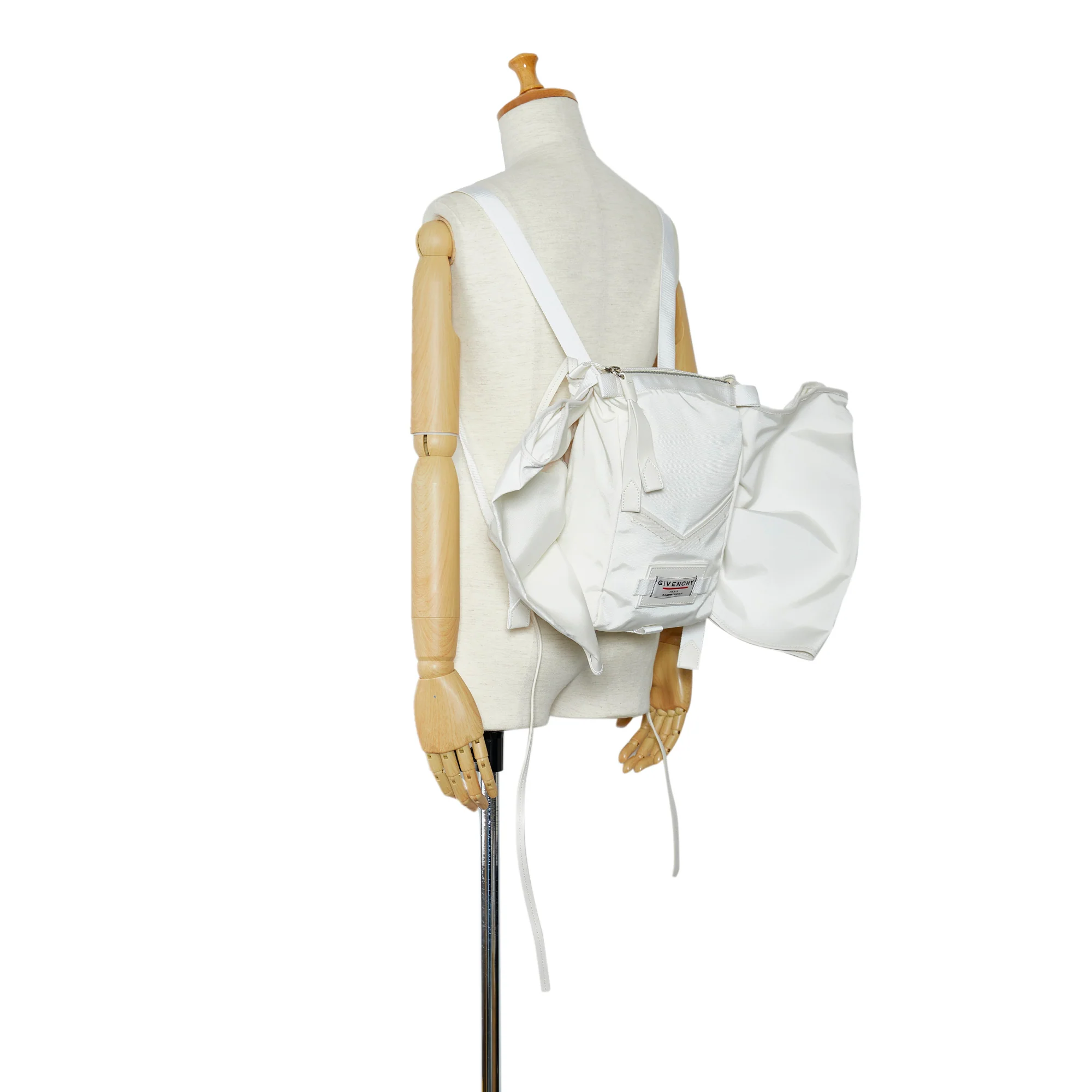 Givenchy | Pre-Owned Downtown Bow Backpack | White - Image 4