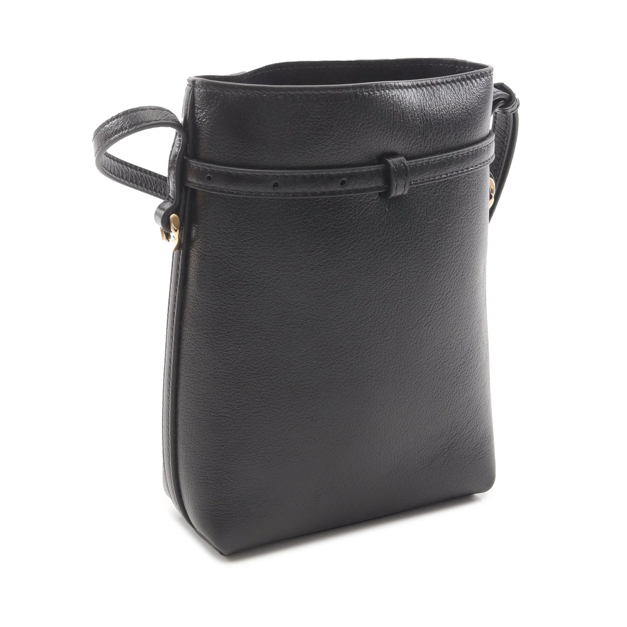 Givenchy | Pre-Owned Leather Voyou Phone Pouch | Black - Image 2