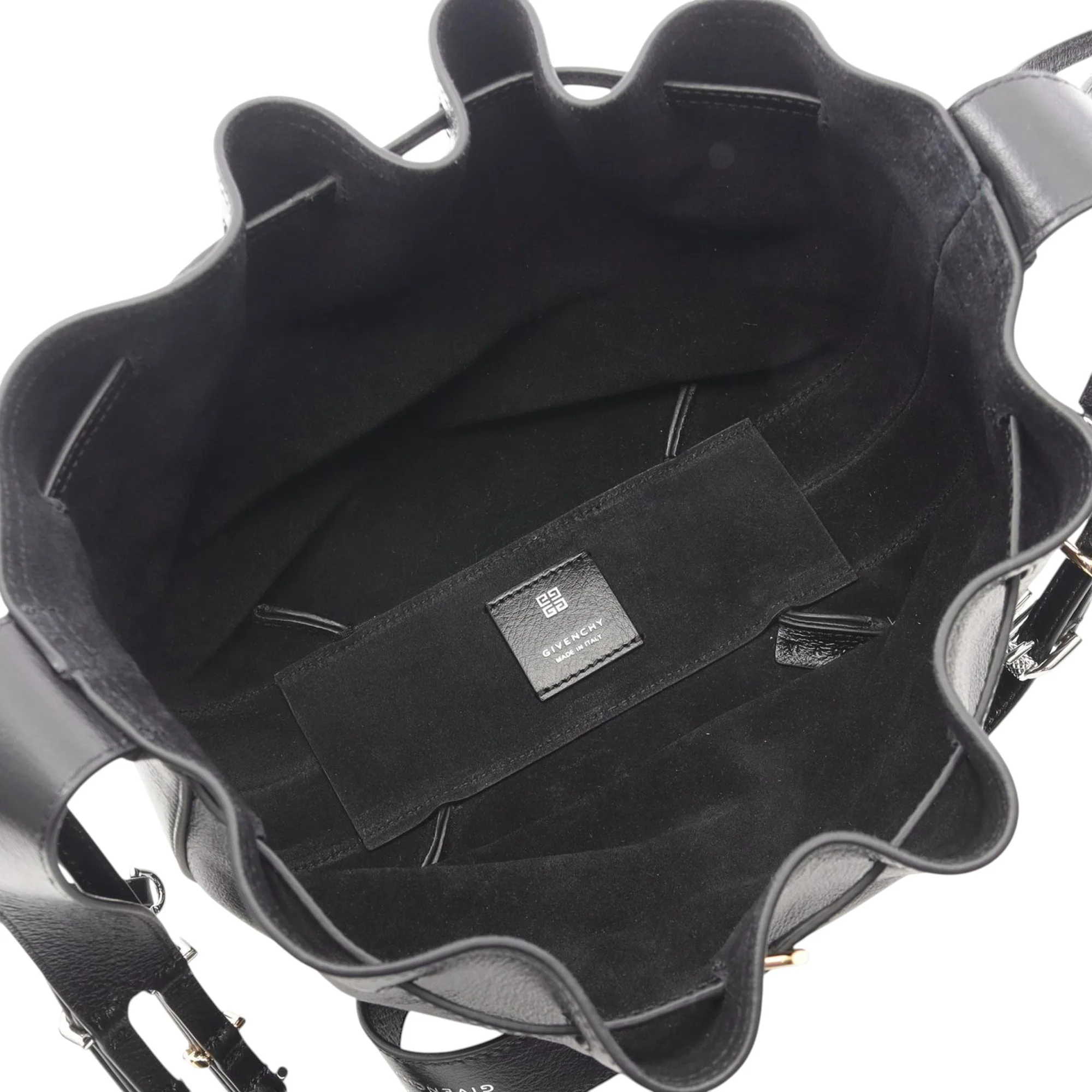 Givenchy | Pre-Owned Small Leather Pumpkin Bucket Bag | Black - Image 3