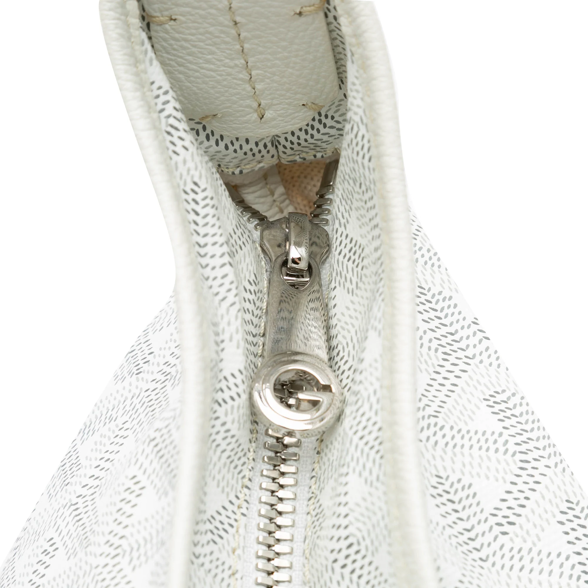 Goyard | Pre-Owned Goyardine Boheme Hobo - I | White - Image 7