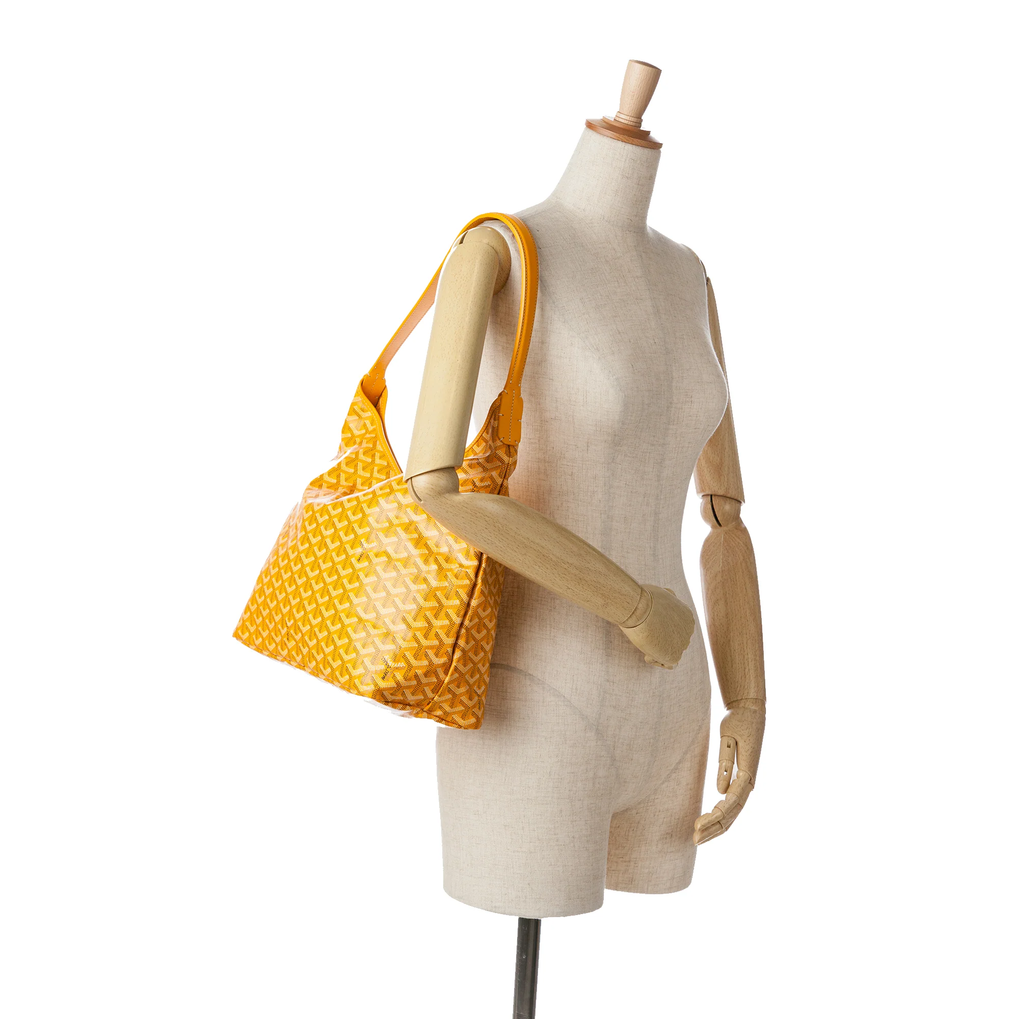 Goyard | Pre-Owned Goyardine Boheme Hobo - I | Yellow - Image 8