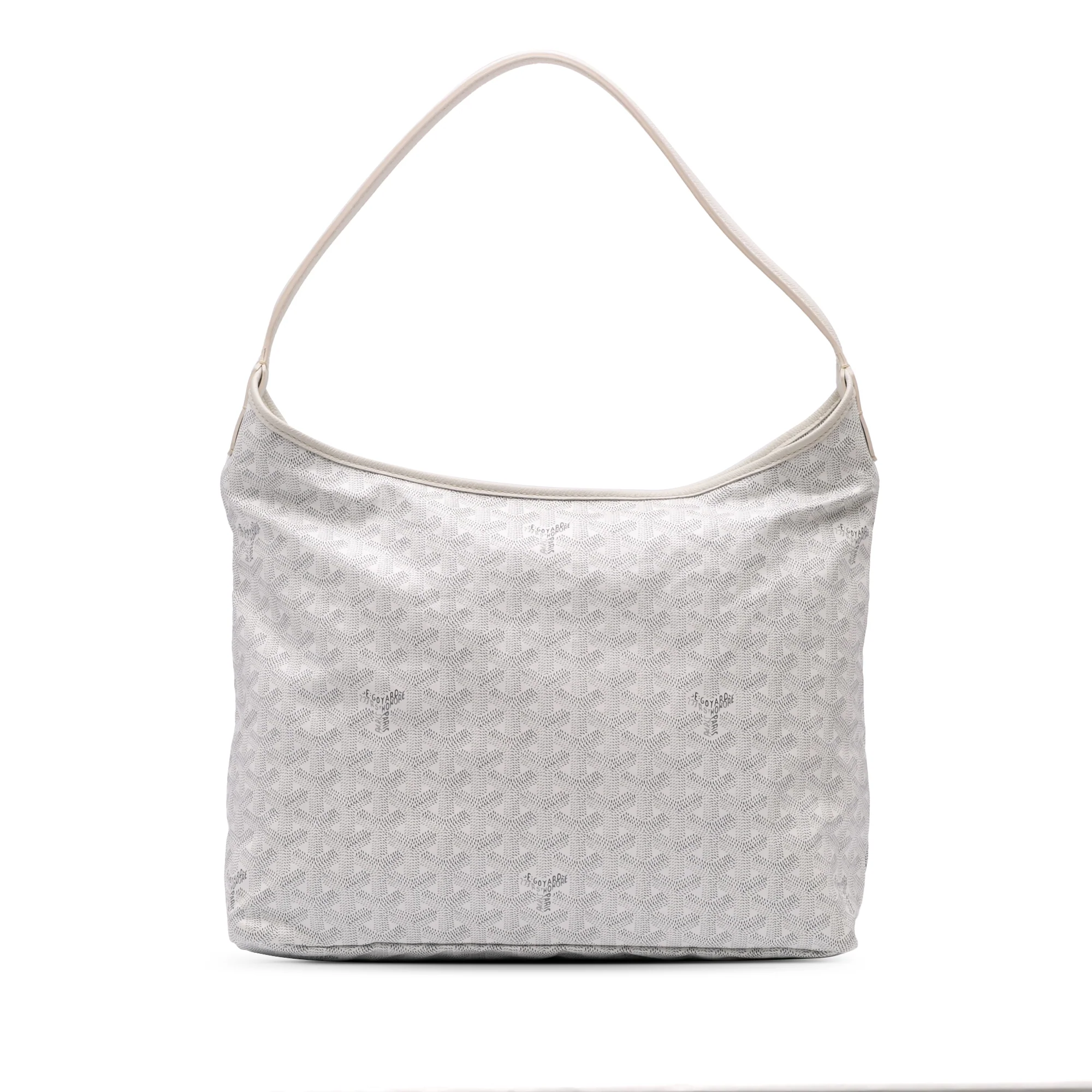 Goyard | Pre-Owned Goyardine Boheme Hobo - II | White