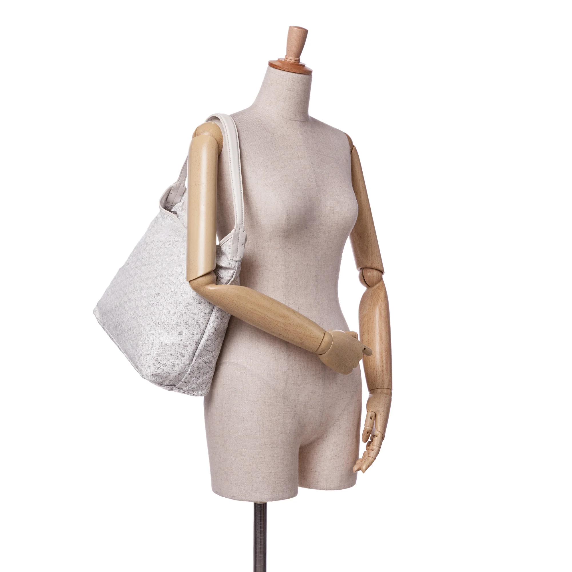 Goyard | Pre-Owned Goyardine Boheme Hobo - II | White - Image 10
