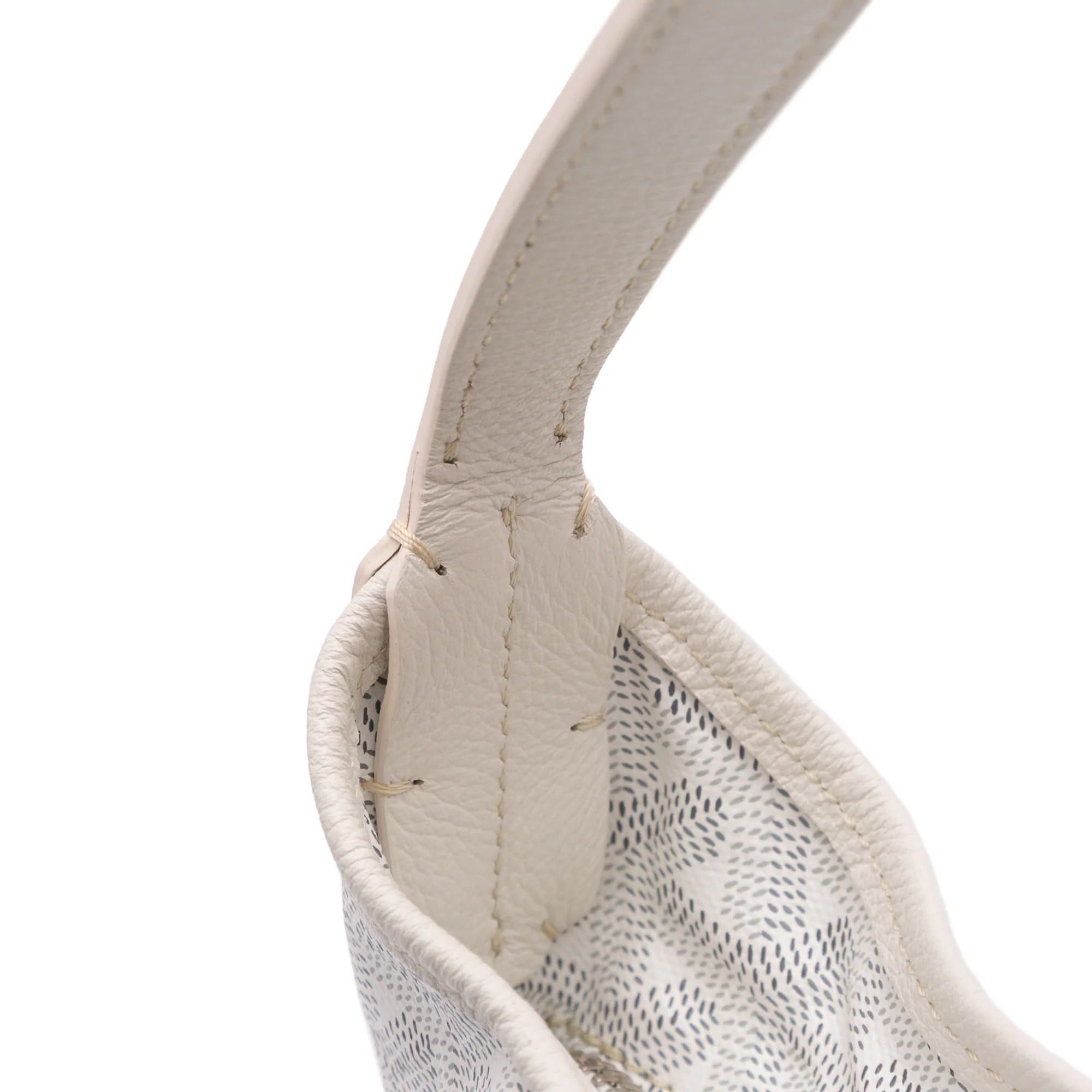Goyard | Pre-Owned Goyardine Boheme Hobo - II | White - Image 9
