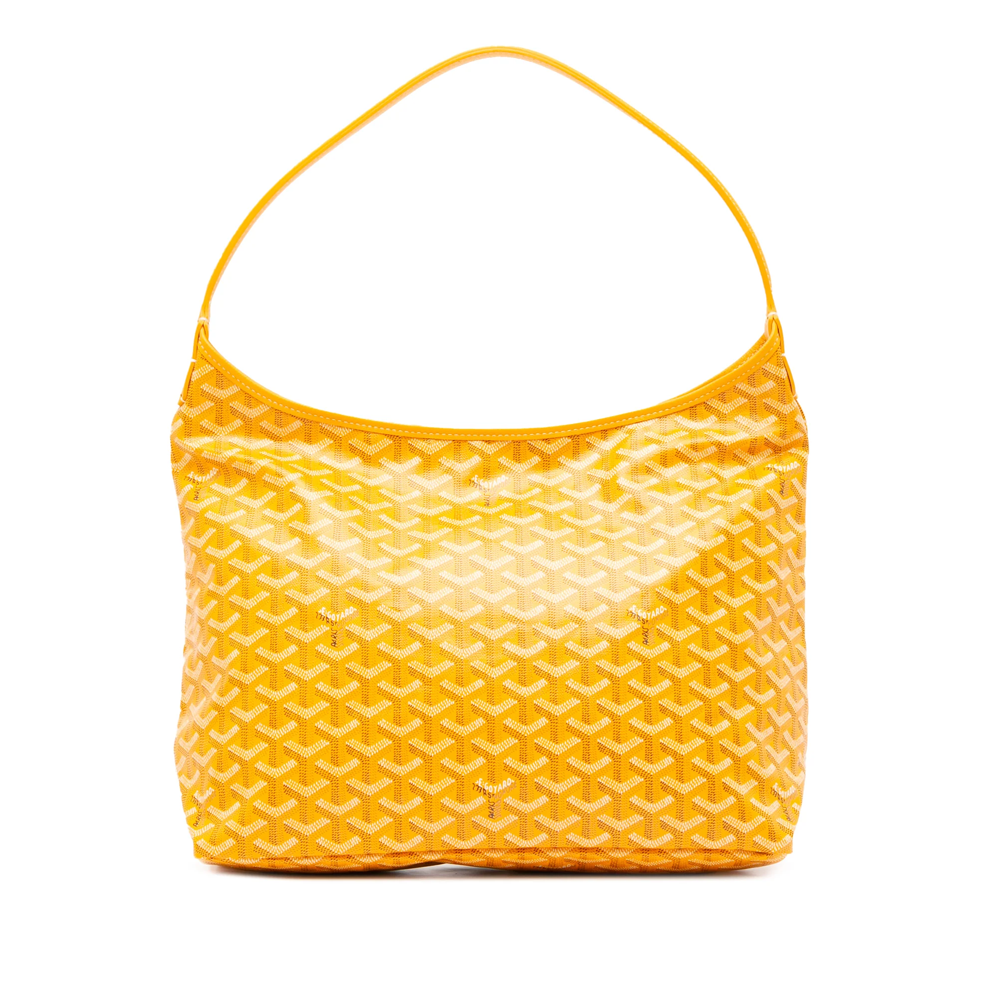 Goyard | Pre-Owned Goyardine Boheme Hobo - II | Yellow