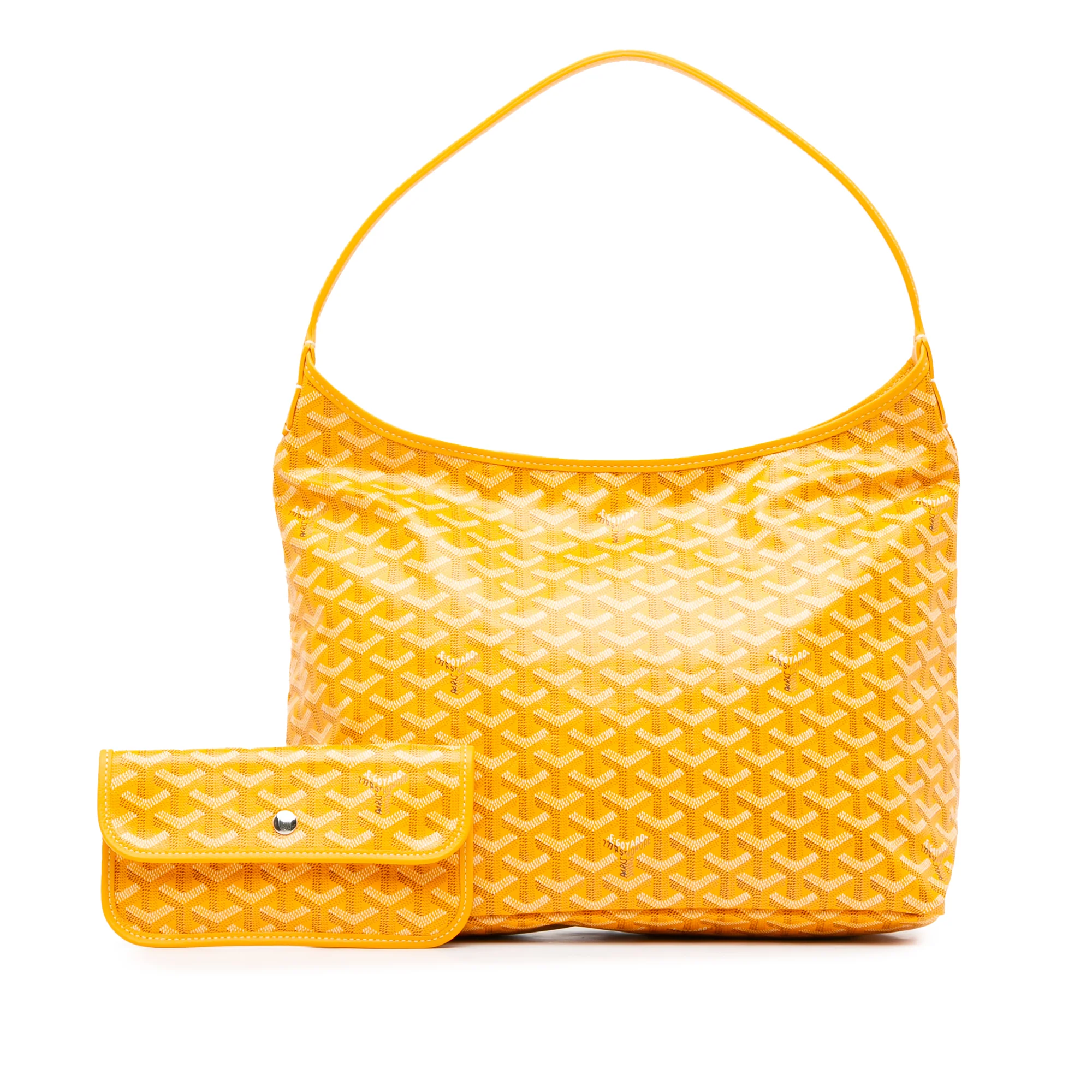 Goyard | Pre-Owned Goyardine Boheme Hobo - II | Yellow - Image 8