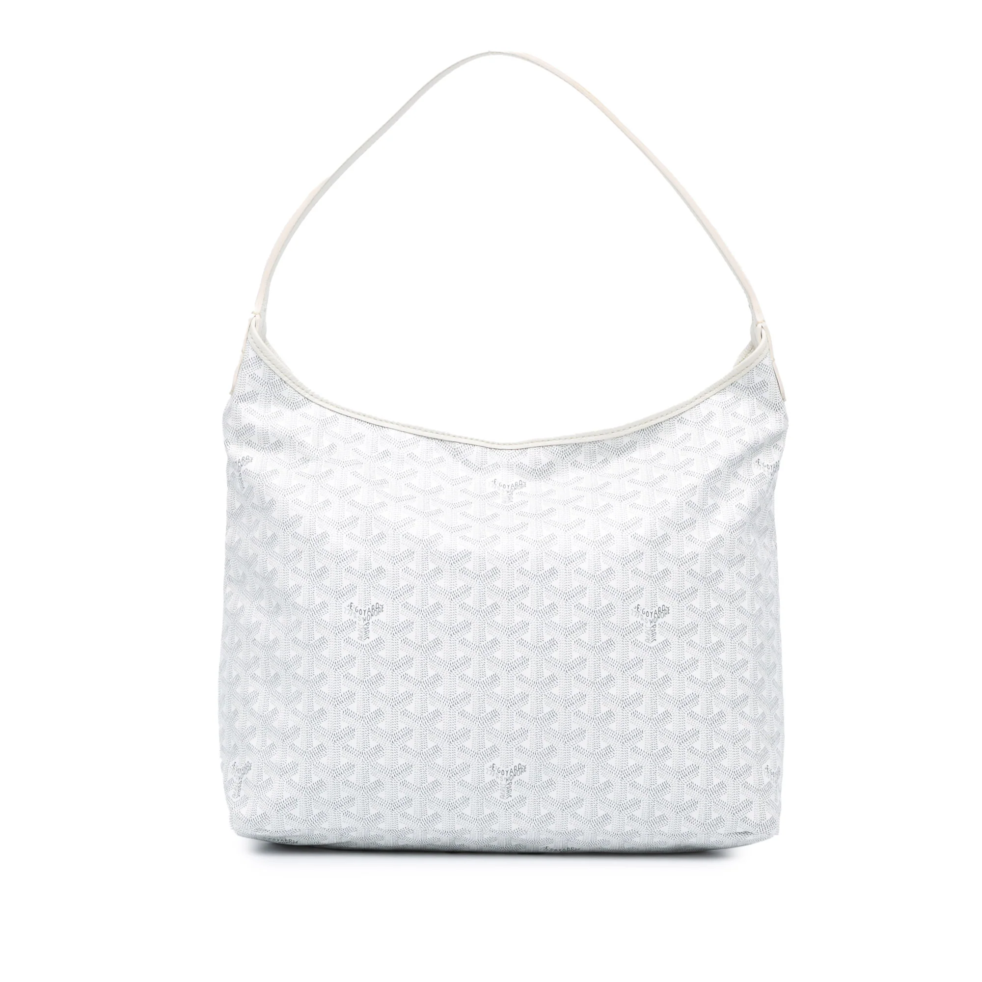 Goyard | Pre-Owned Goyardine Boheme Hobo - III | White