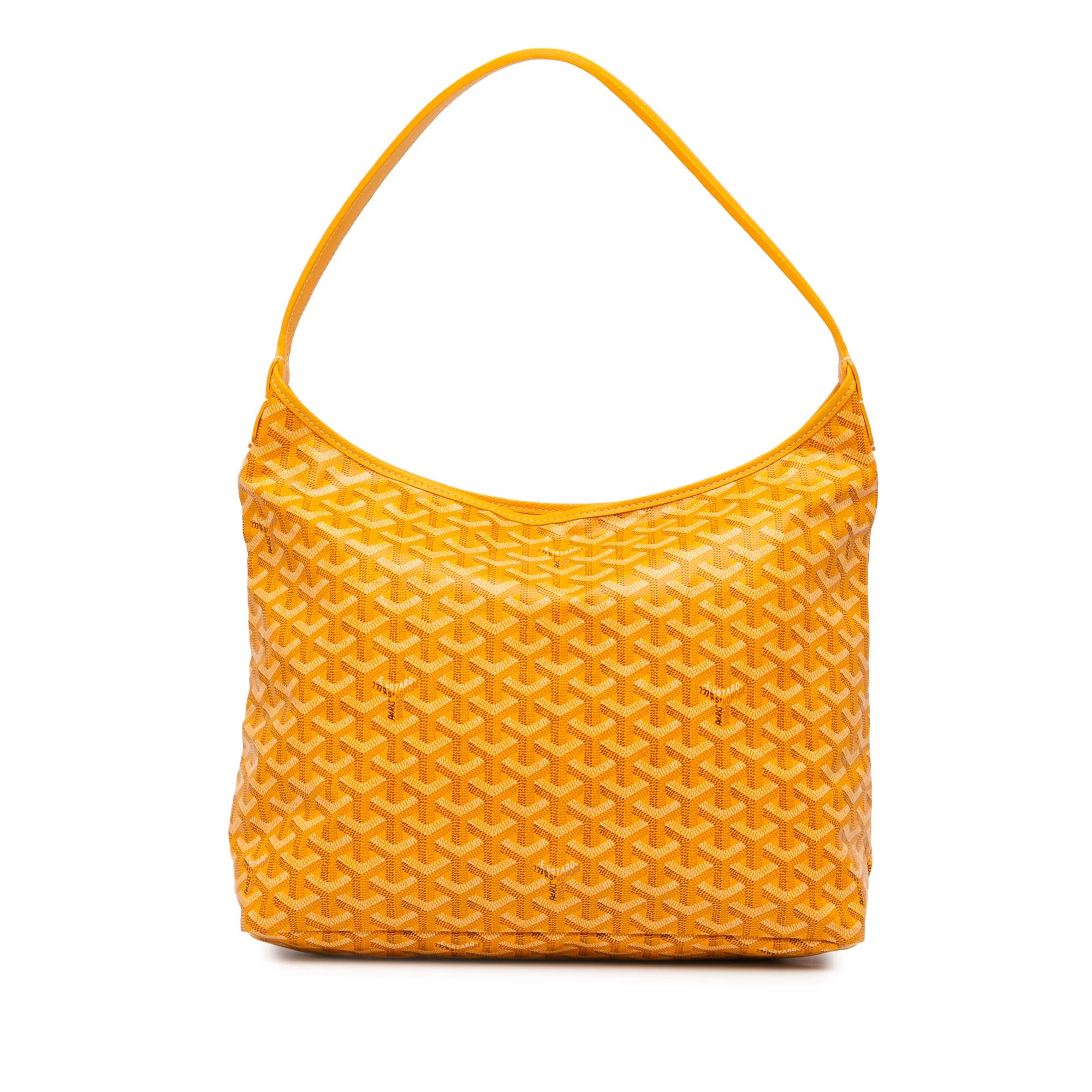 Goyard | Pre-Owned Goyardine Boheme Hobo - III | Yellow