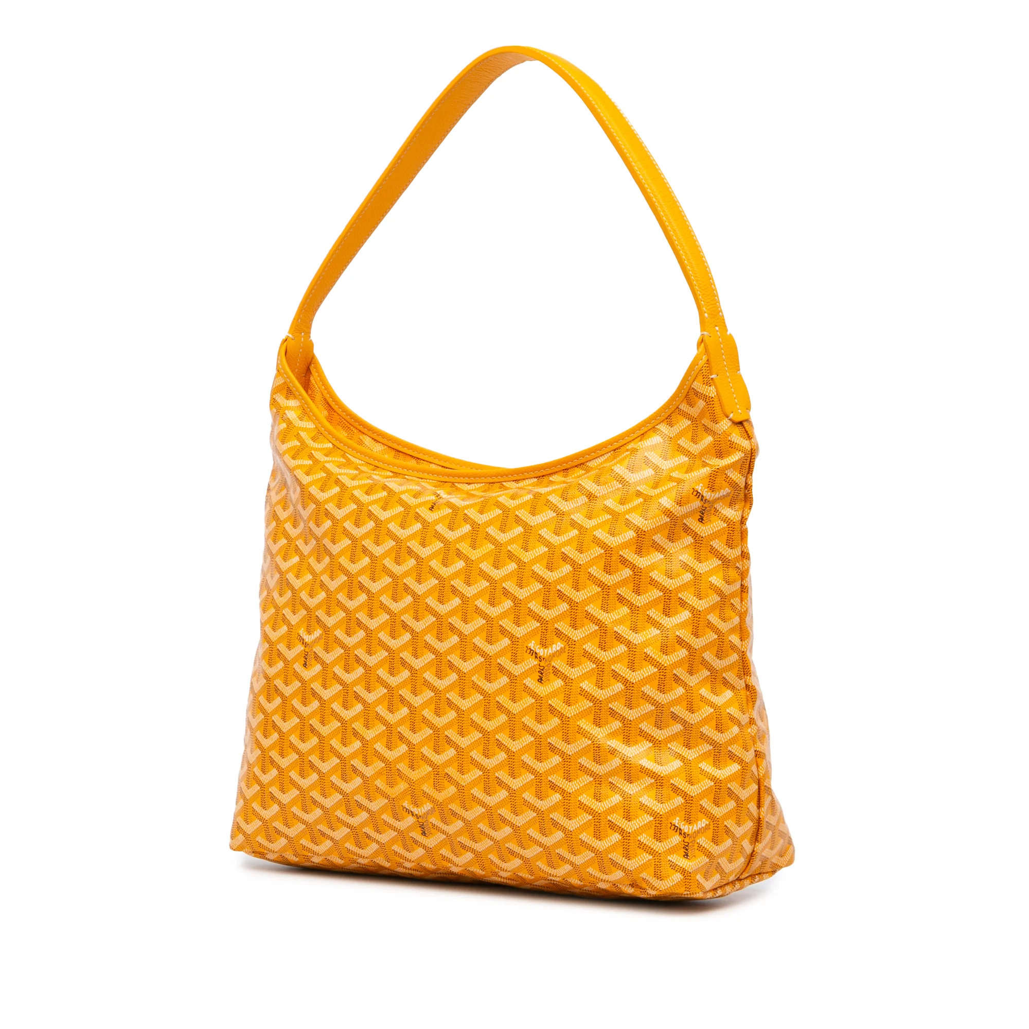 Goyard | Pre-Owned Goyardine Boheme Hobo - III | Yellow - Image 3
