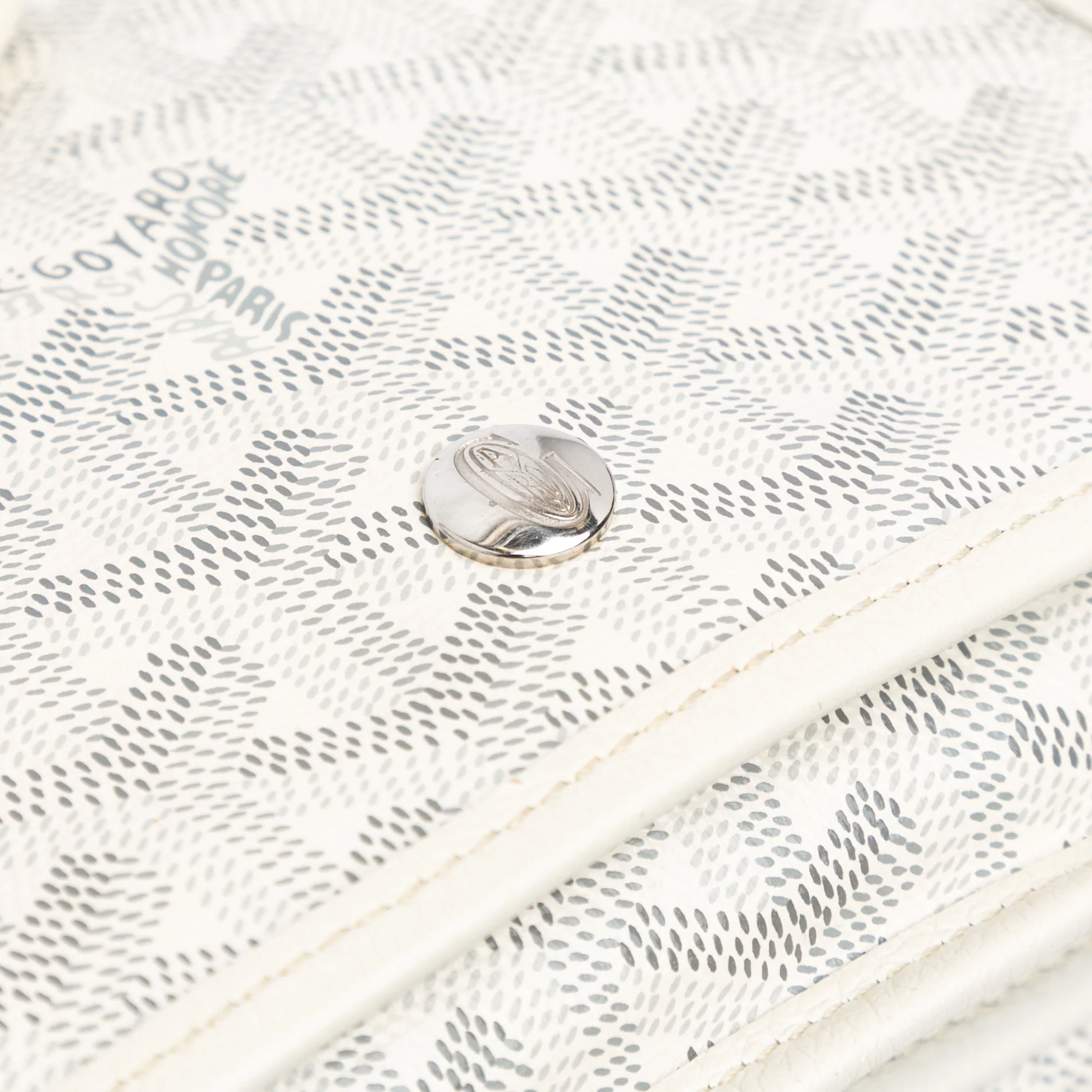 Goyard | Pre-Owned Goyardine Plumet Pocket Wallet - I | White - Image 10