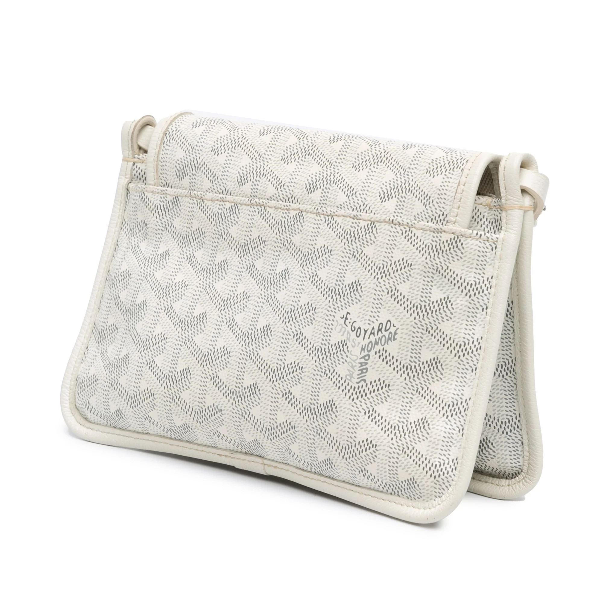 Goyard | Pre-Owned Goyardine Plumet Pocket Wallet - I | White - Image 3