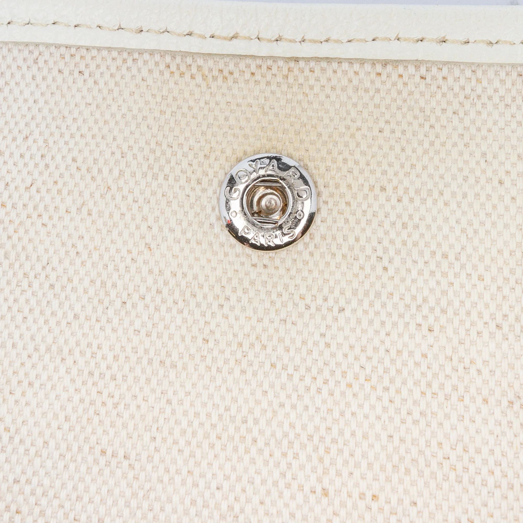 Goyard | Pre-Owned Goyardine Plumet Pocket Wallet - I | White - Image 9