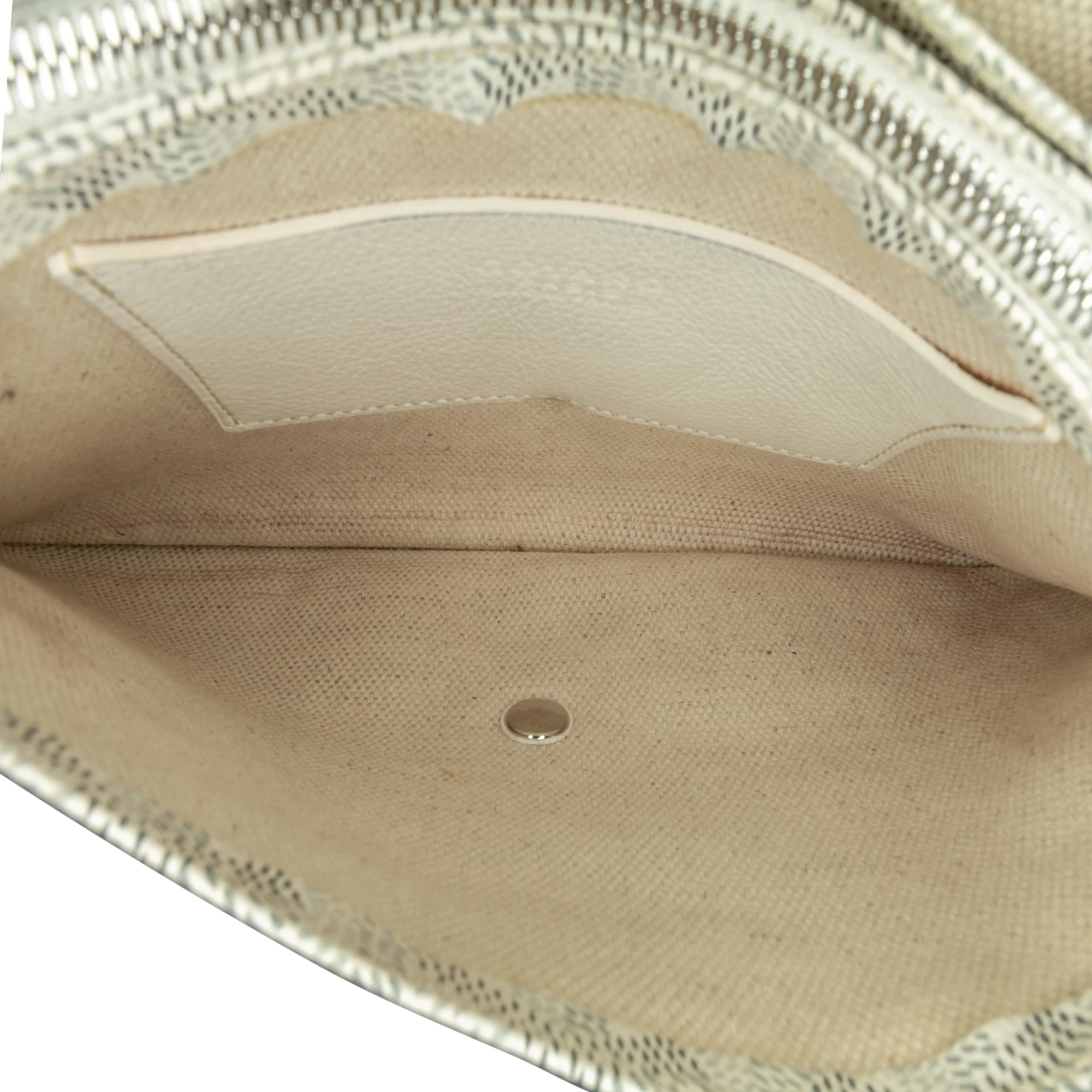 Goyard | Pre-Owned Goyardine Plumet Pocket Wallet - II | White - Image 5