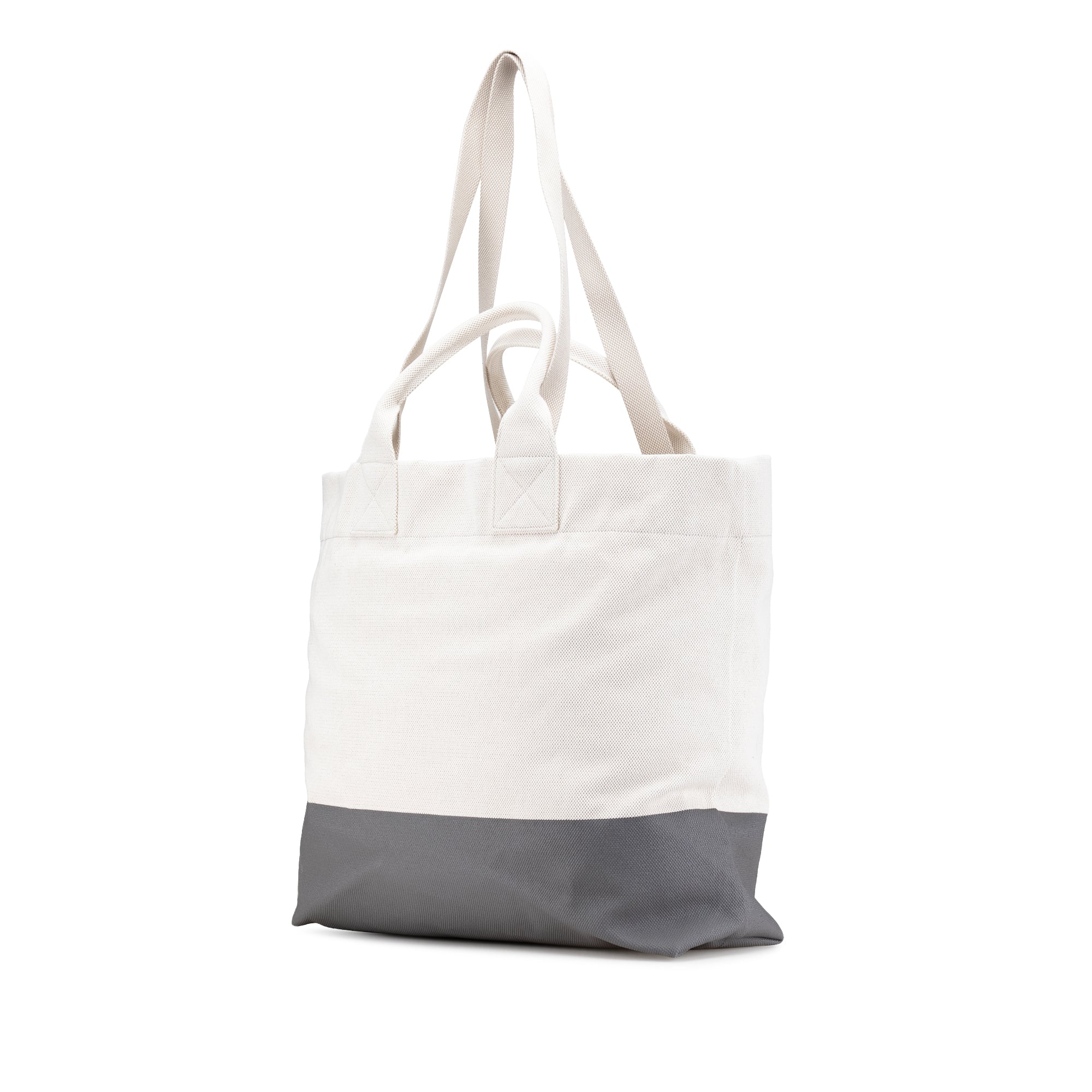 Gucci | Pre-Owned Canvas Embossed Logo Tote | White - Image 5