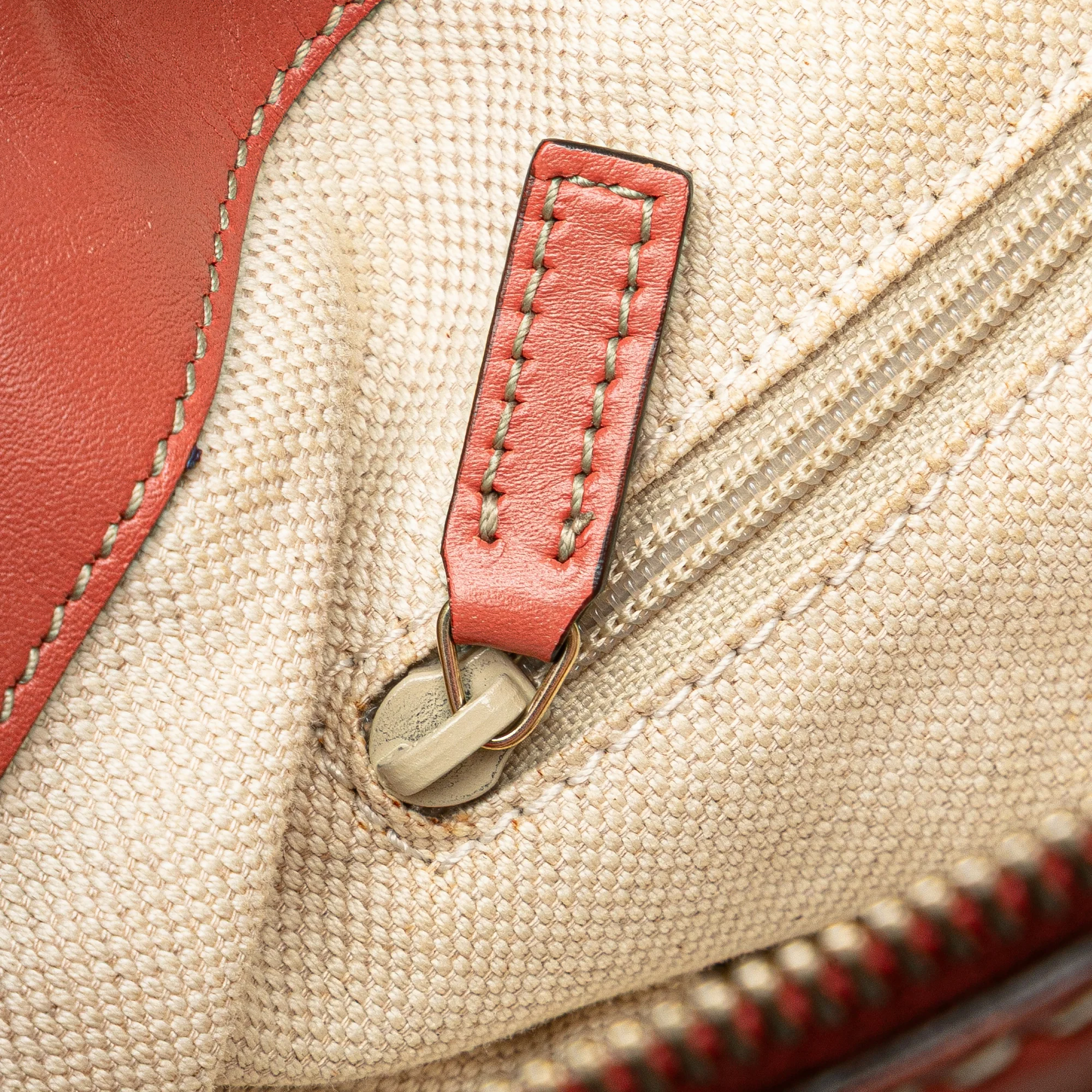 Gucci | Pre-Owned Diamante Canvas Sukey Satchel | Beige - Image 12