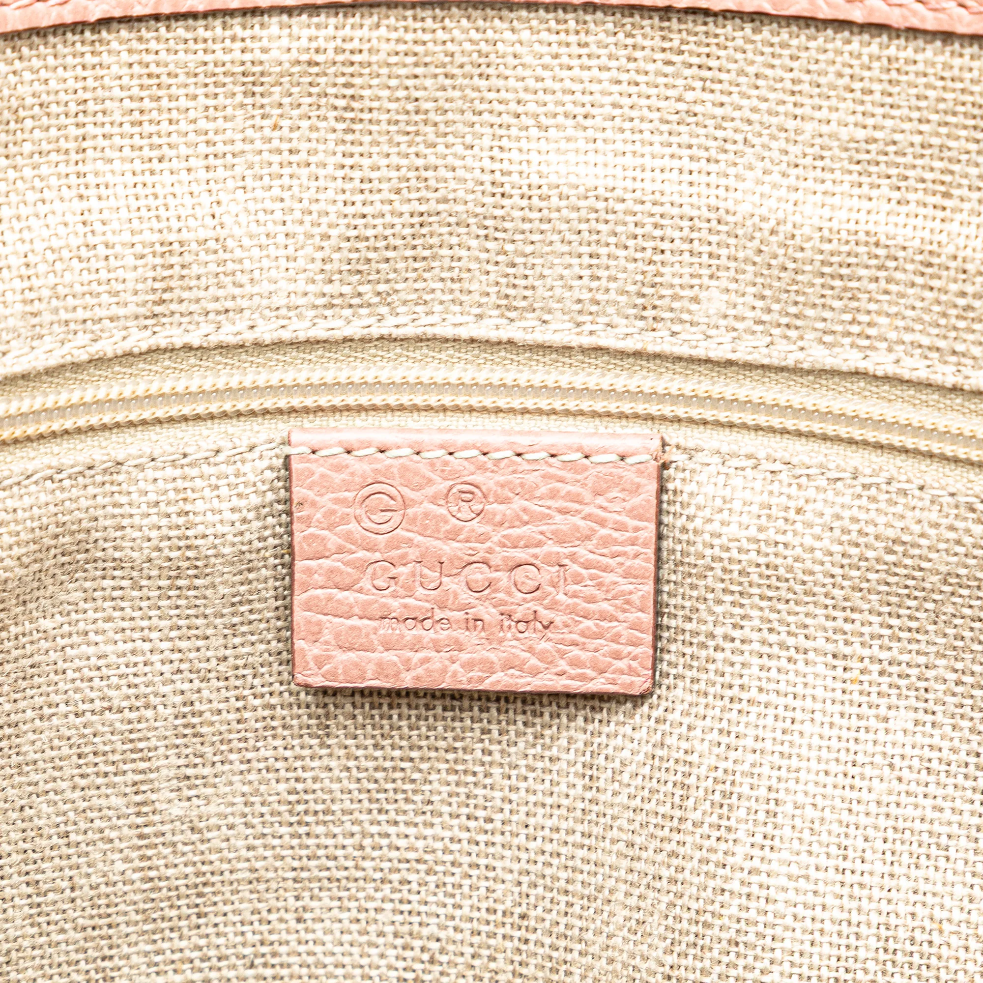 Gucci | Pre-Owned Dollar Calfskin GG Charm Satchel - I | Pink - Image 7