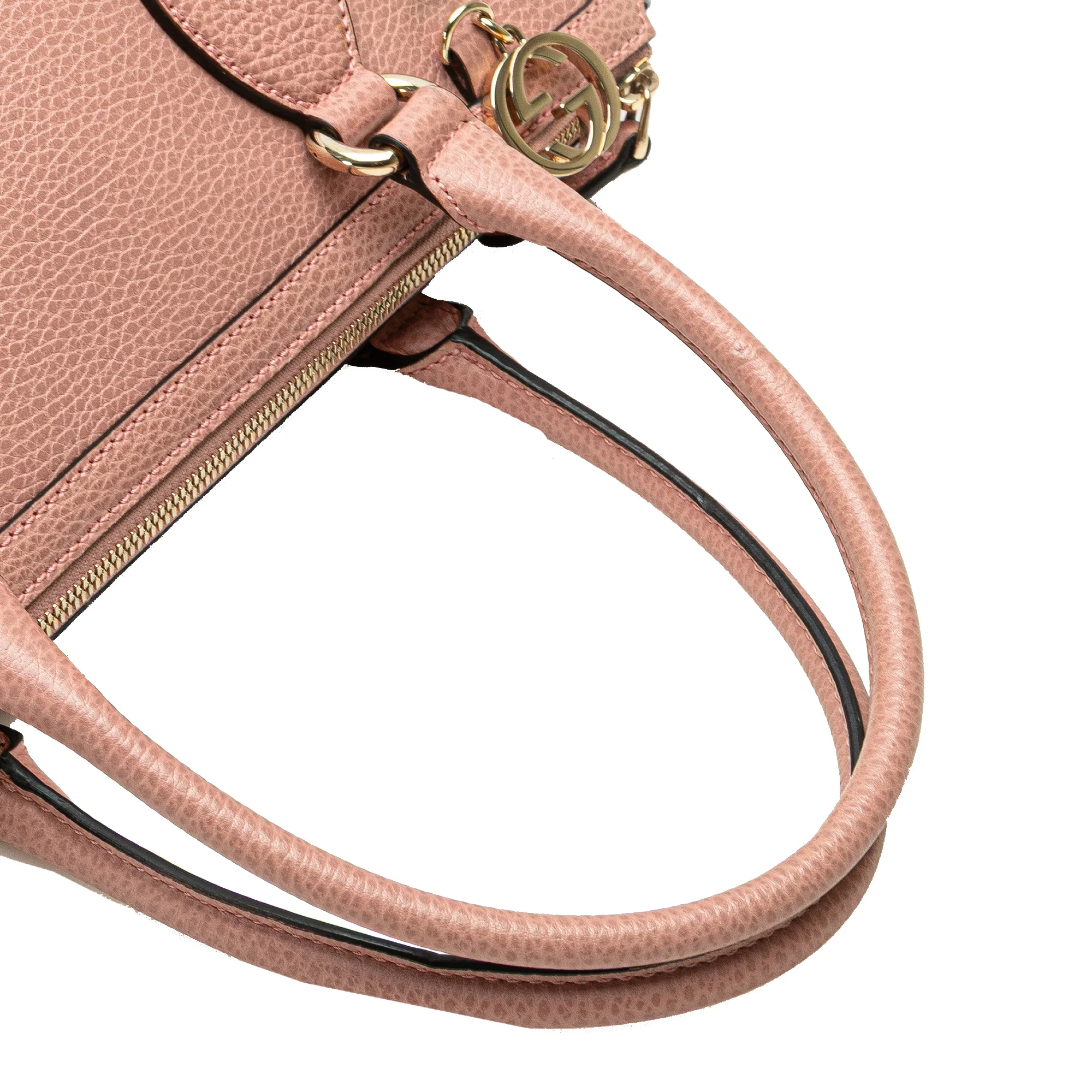 Gucci | Pre-Owned Dollar Calfskin GG Charm Satchel - II | Pink - Image 3
