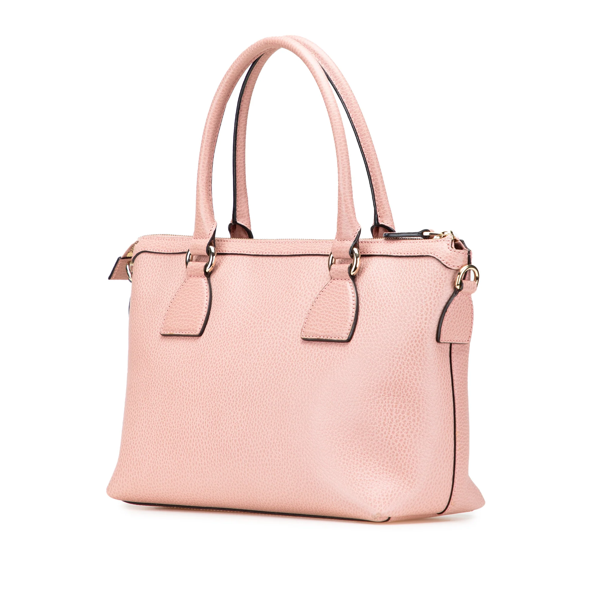 Gucci | Pre-Owned Dollar Calfskin GG Charm Satchel - II | Pink - Image 5