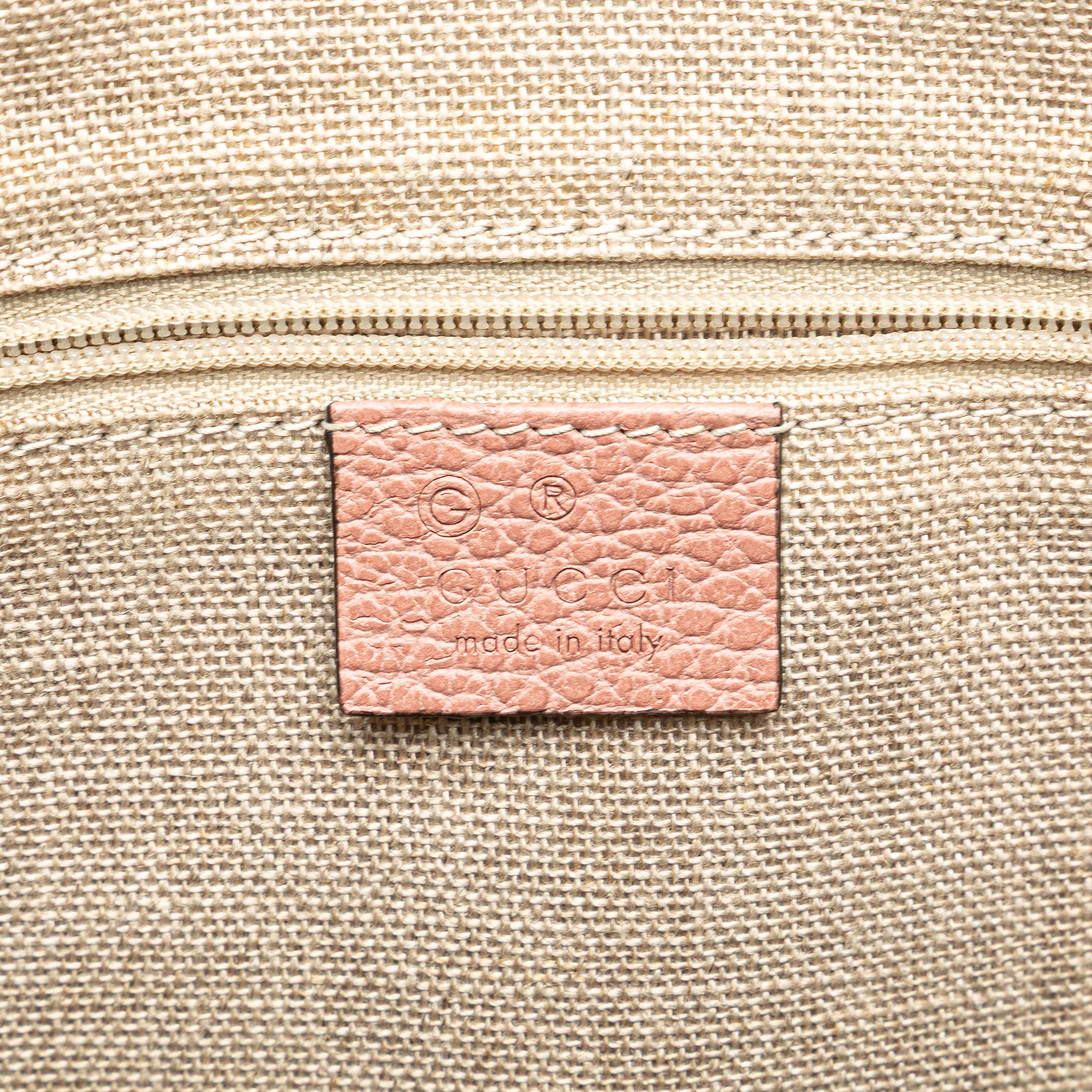 Gucci | Pre-Owned Dollar Calfskin GG Charm Satchel - II | Pink - Image 8