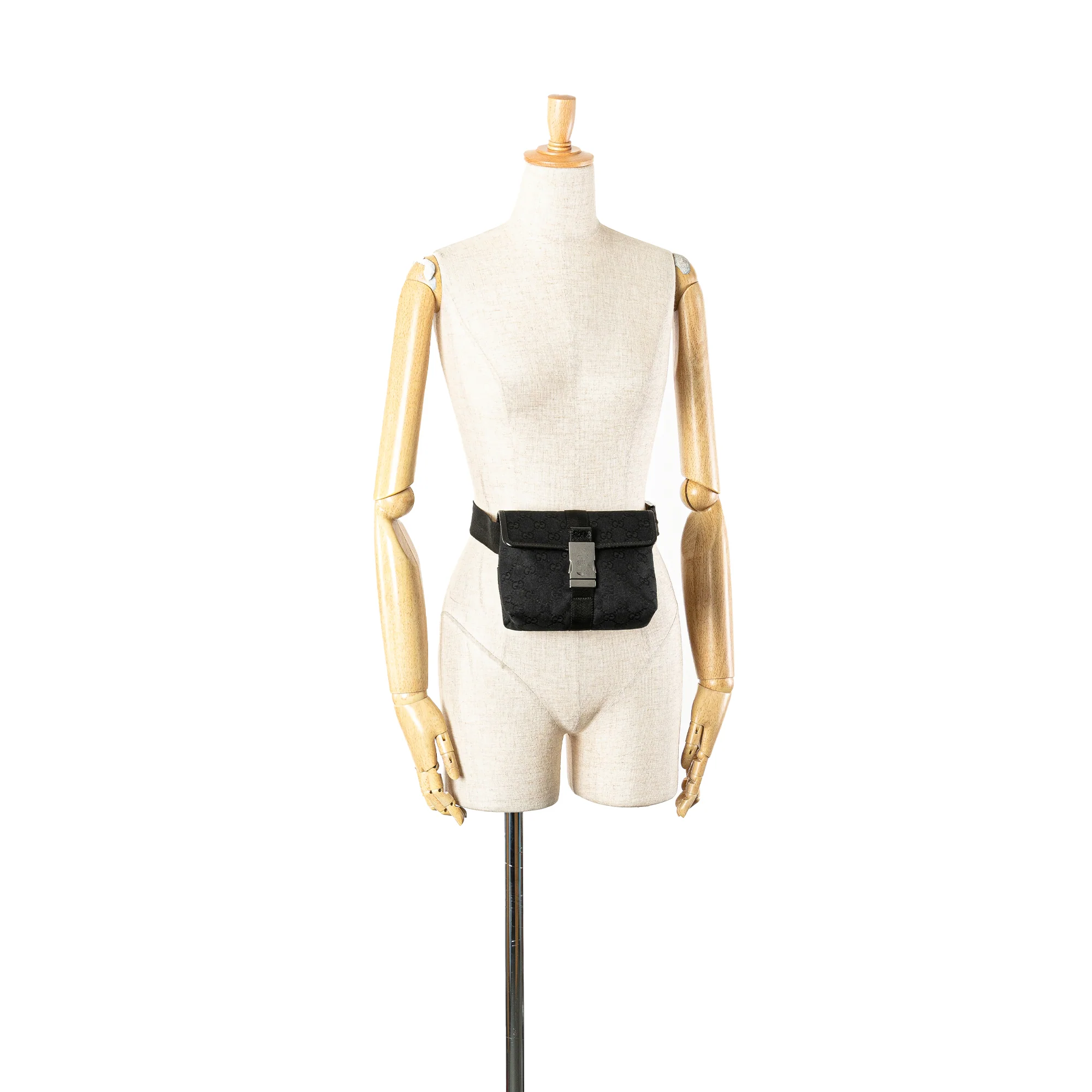 Gucci | Pre-Owned GG Canvas Belt Bag | Black - Image 3