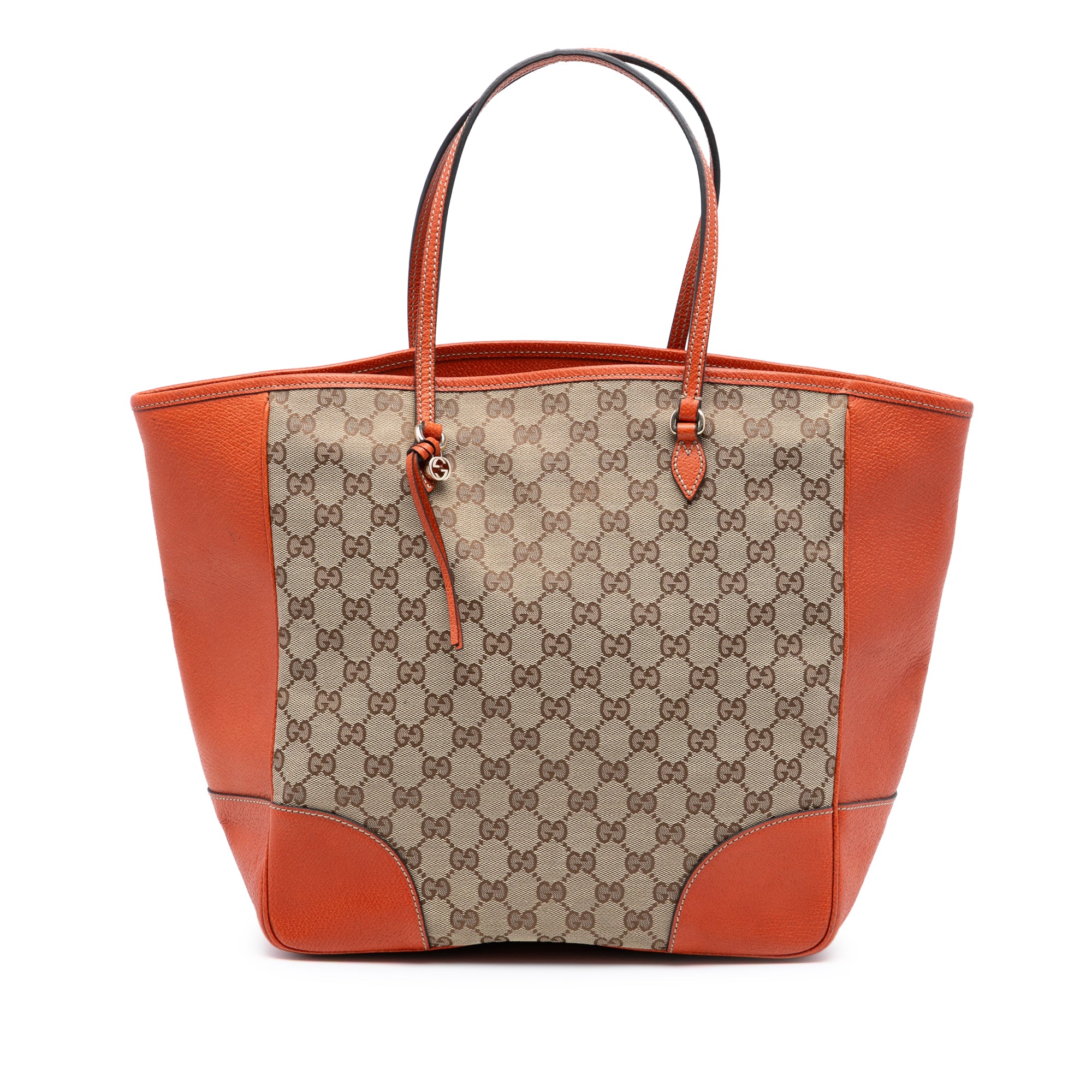 Gucci | Pre-Owned GG Canvas Bree Tote | BeigeOrange