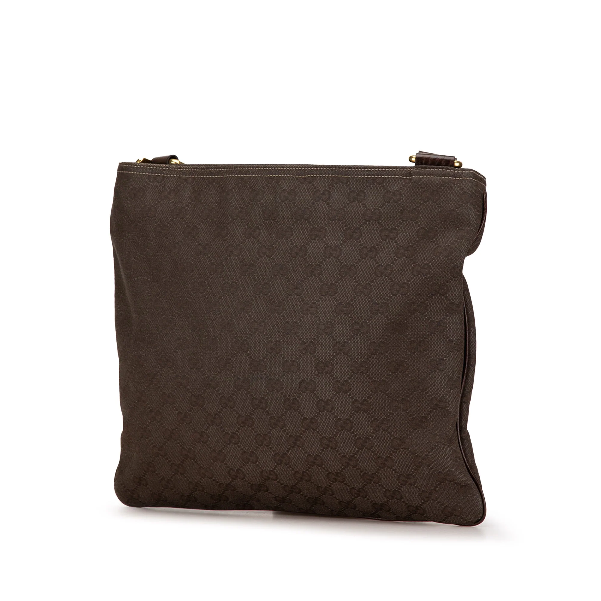 Gucci | Pre-Owned GG Canvas Crossbody | Brown/Dark Brown - Image 2