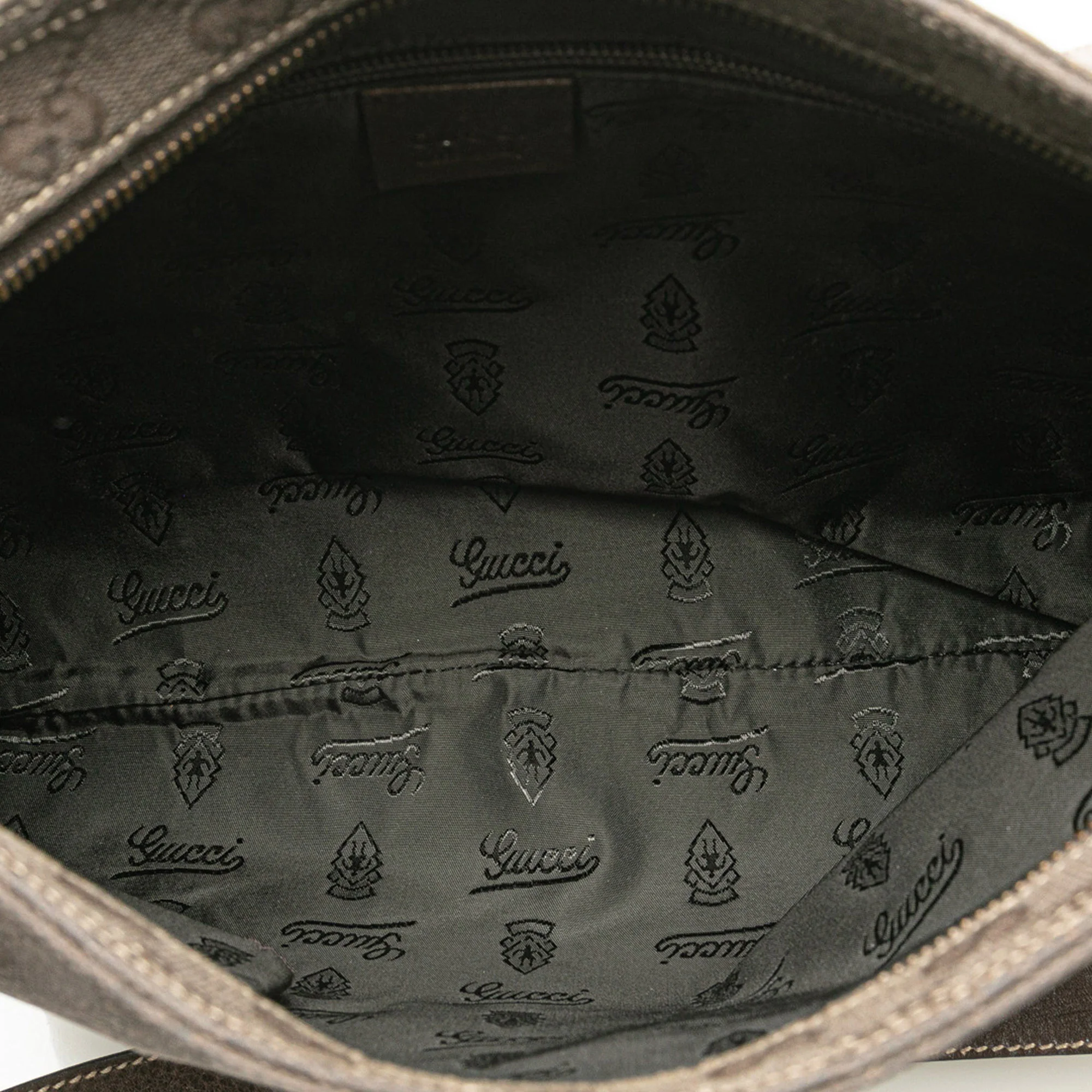 Gucci | Pre-Owned GG Canvas Crossbody | Brown/Dark Brown - Image 4