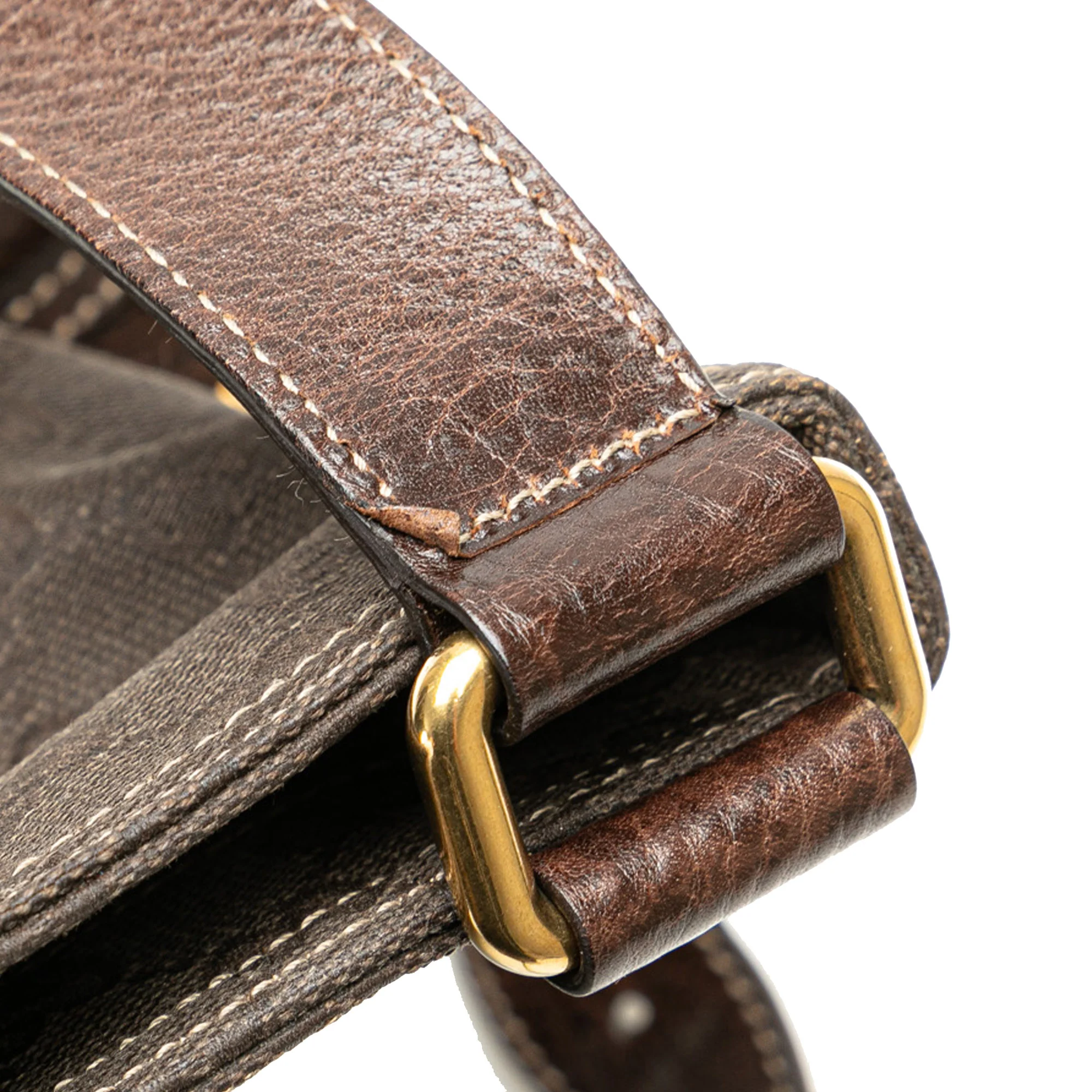Gucci | Pre-Owned GG Canvas Crossbody | Brown/Dark Brown - Image 7