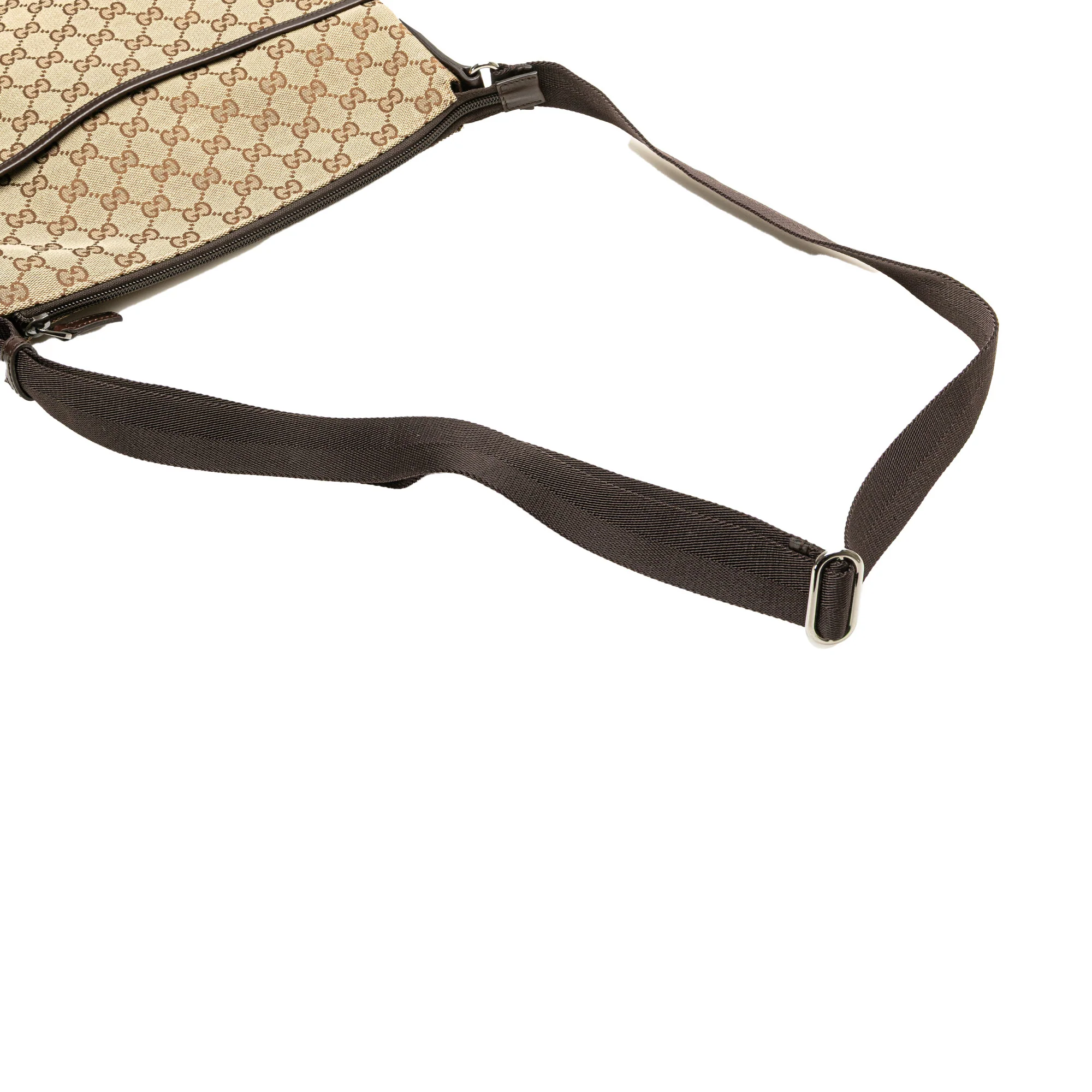 Gucci | Pre-Owned GG Canvas Crossbody - I | Beige - Image 11