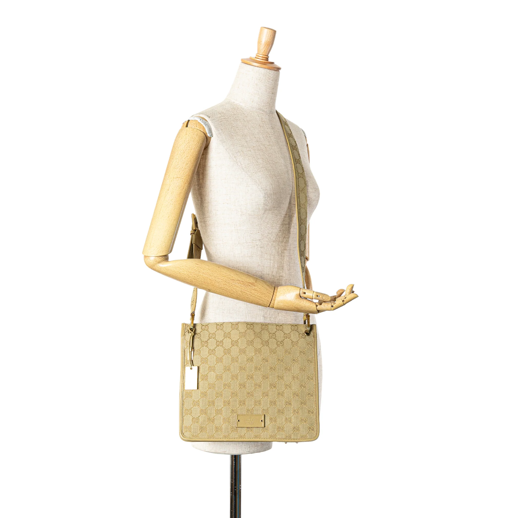 Gucci | Pre-Owned GG Canvas Crossbody - III | Beige - Image 7