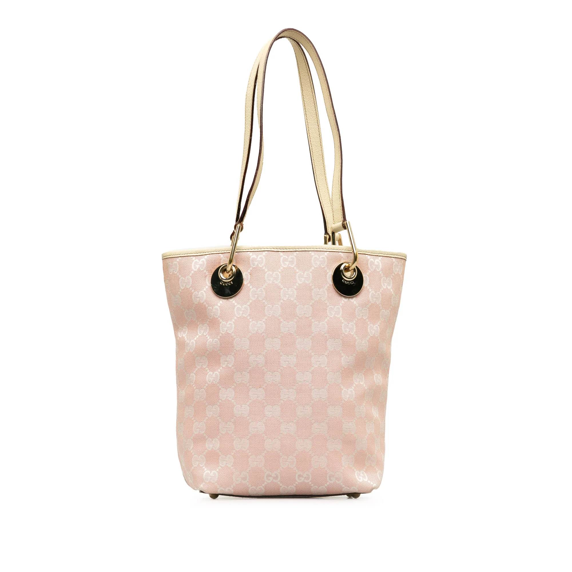 Gucci | Pre-Owned GG Canvas Eclipse Tote | Pink/Light Pink - Image 16