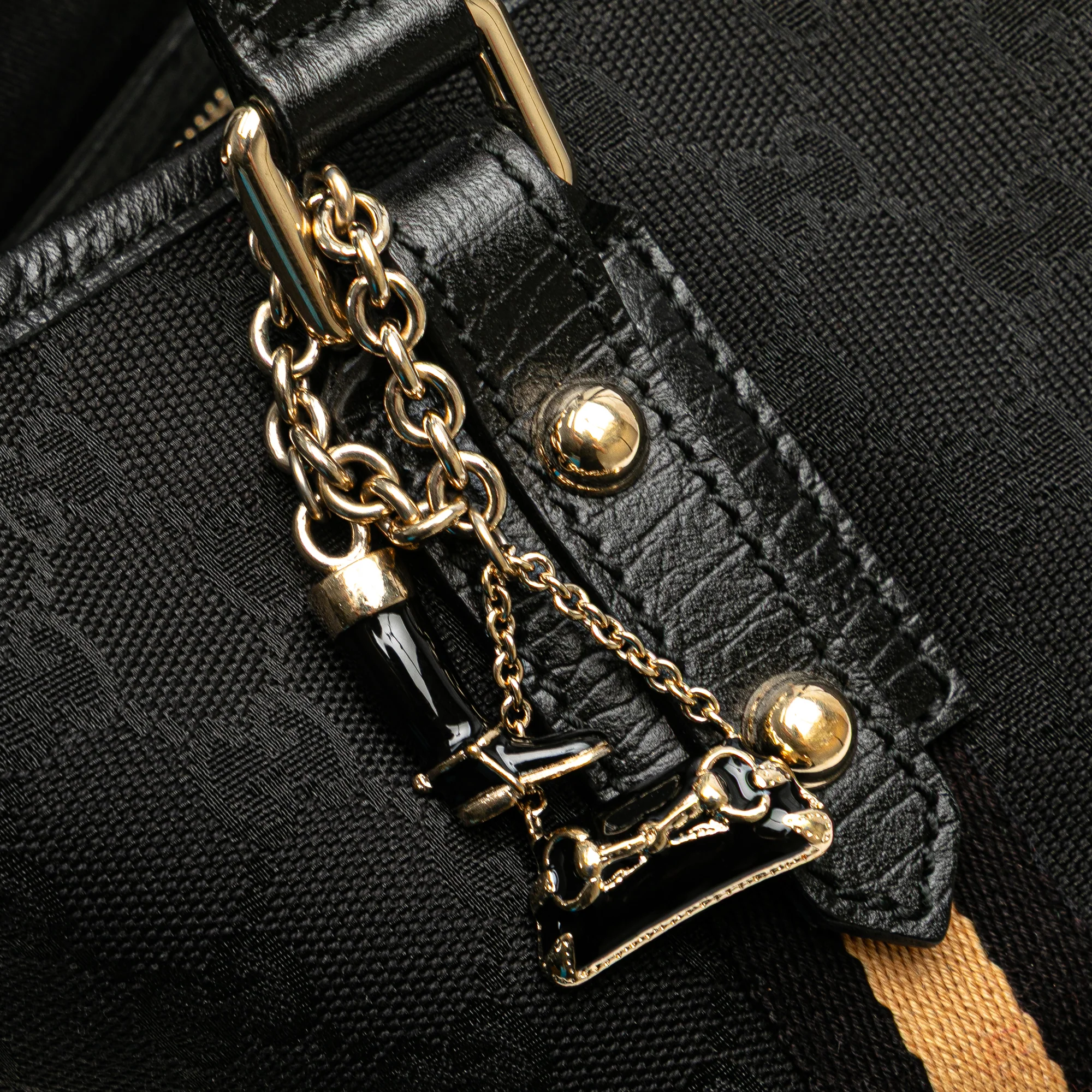 Gucci | Pre-Owned GG Canvas Jolicoeur Tote | Black - Image 13