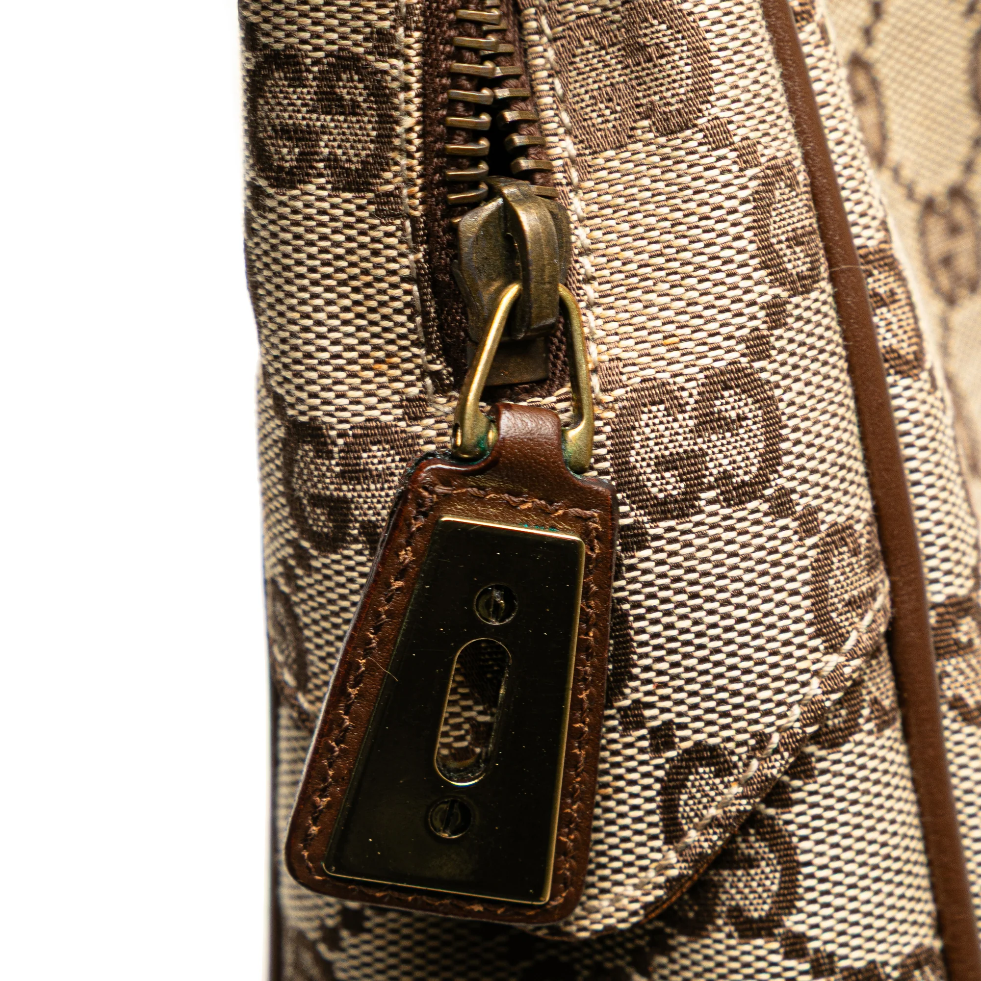 Gucci | Pre-Owned GG Canvas Shoulder Bag | Beige - Image 9