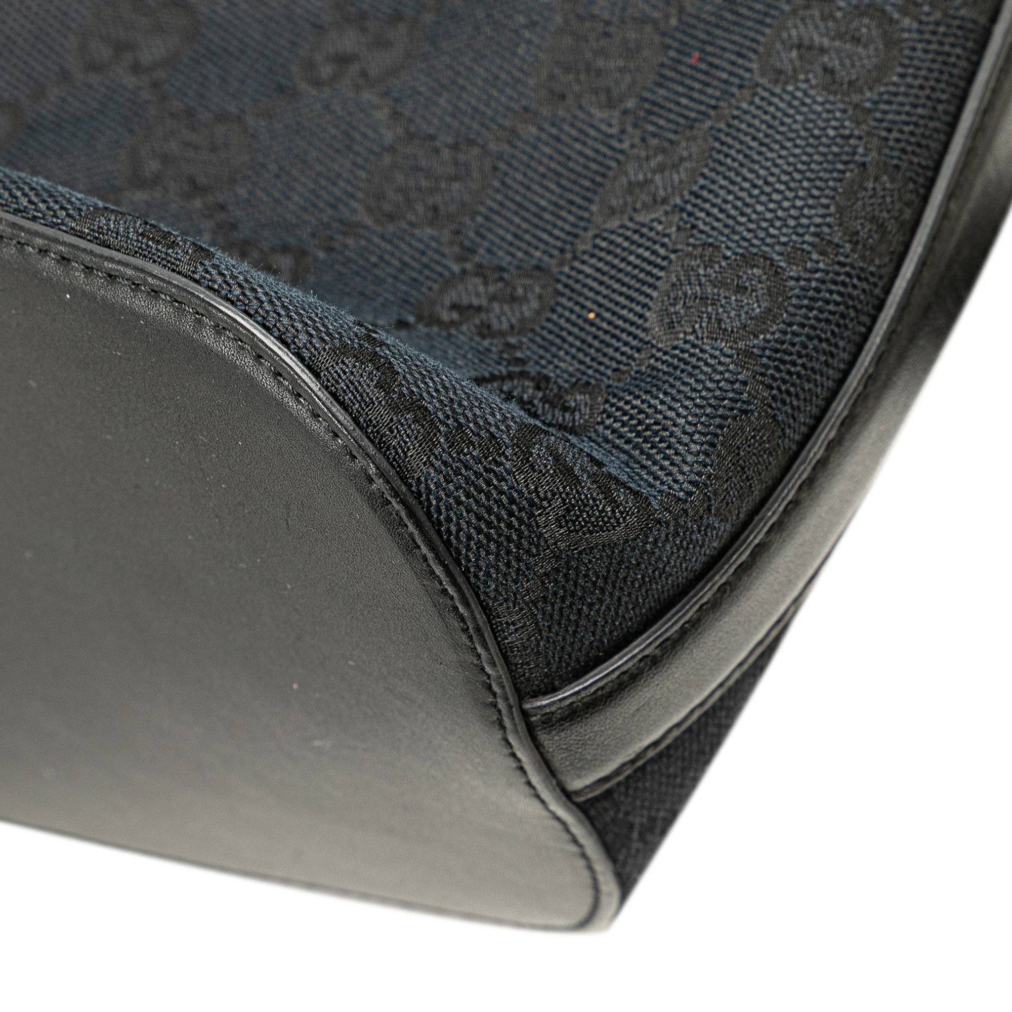 Gucci | Pre-Owned GG Canvas Shoulder Bag | Blue/Navy - Image 4