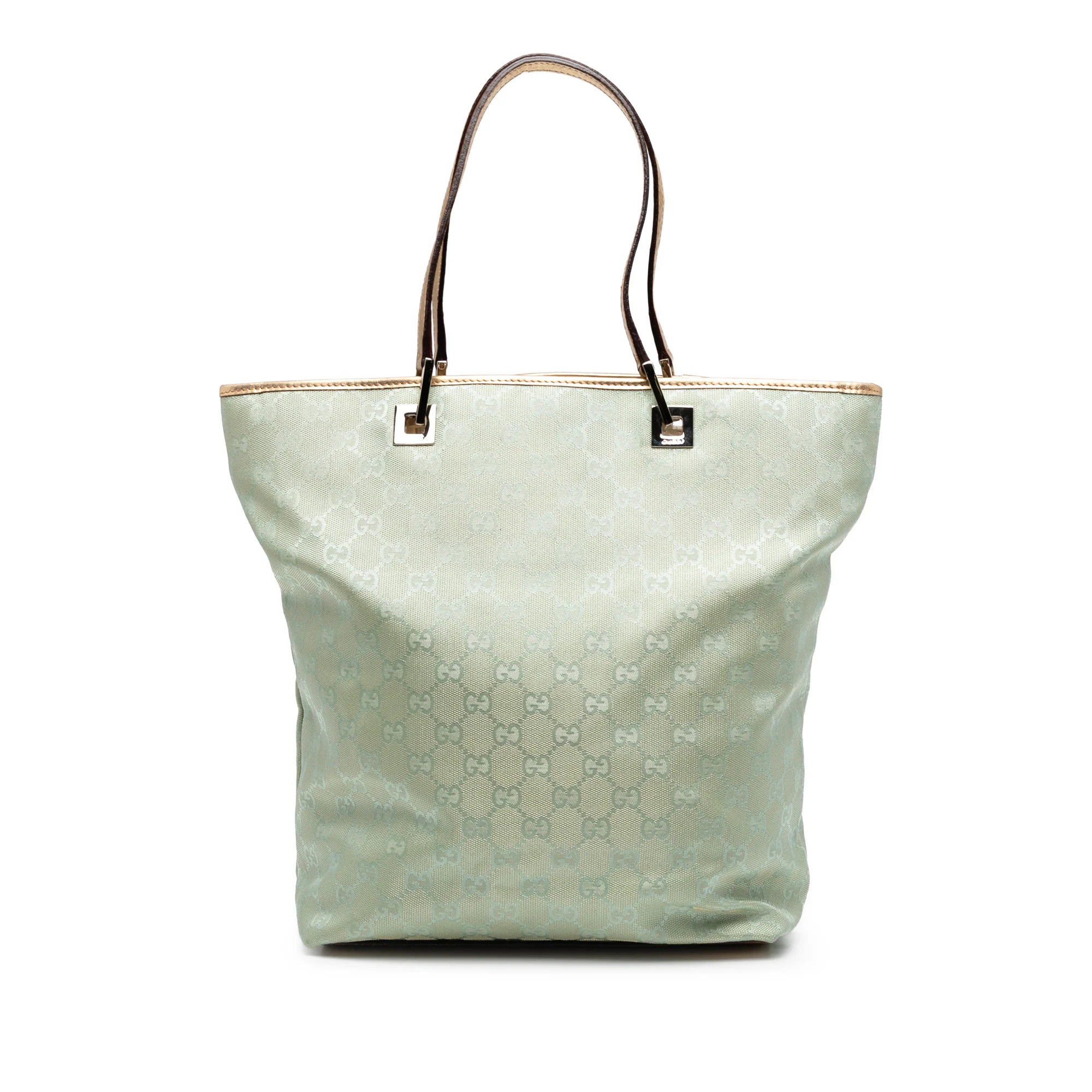 Gucci | Pre-Owned GG Canvas Tote | Green/Mint