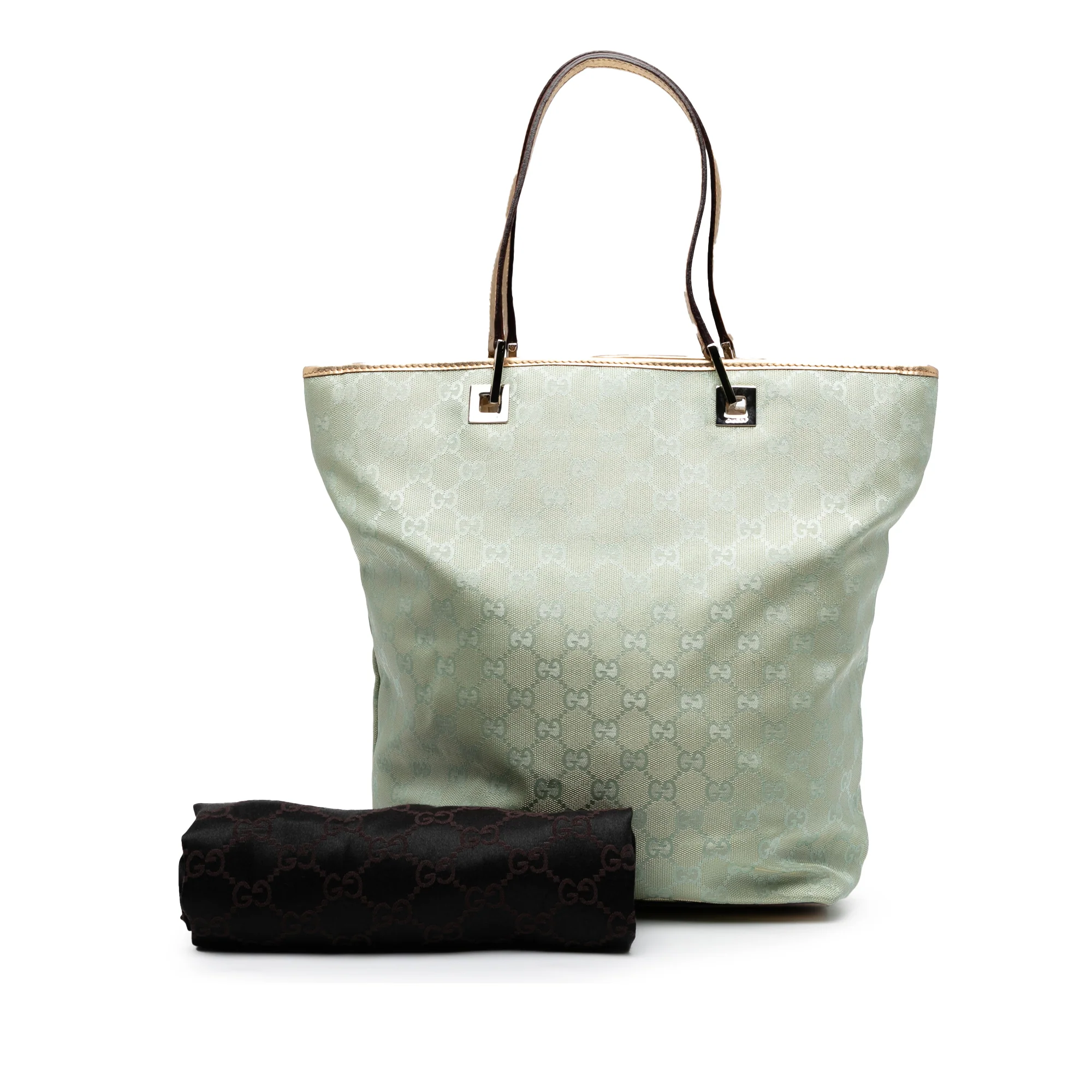 Gucci | Pre-Owned GG Canvas Tote | Green/Mint - Image 8