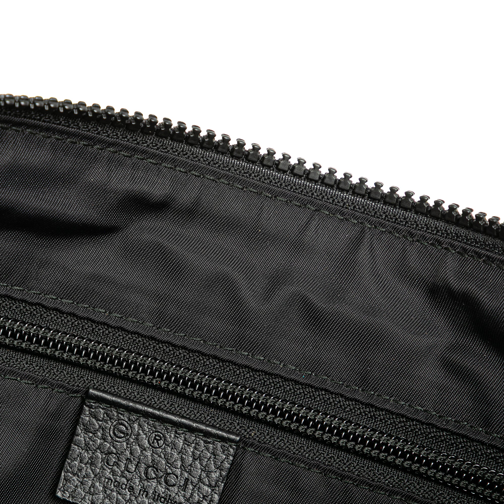Gucci | Pre-Owned GG Nylon Flat Messenger Bag | Black - Image 9