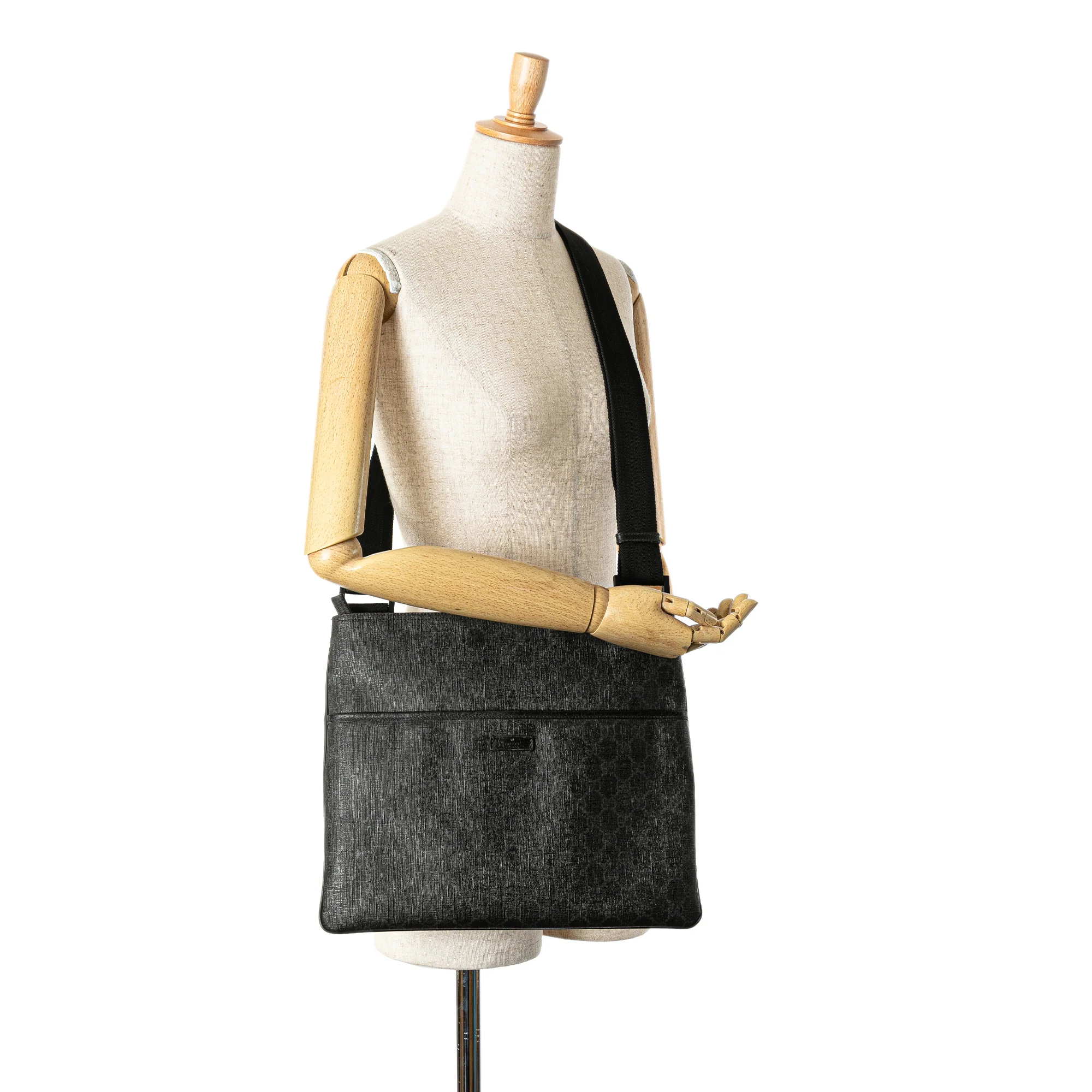 Gucci | Pre-Owned GG Supreme Crossbody - II | Black - Image 7