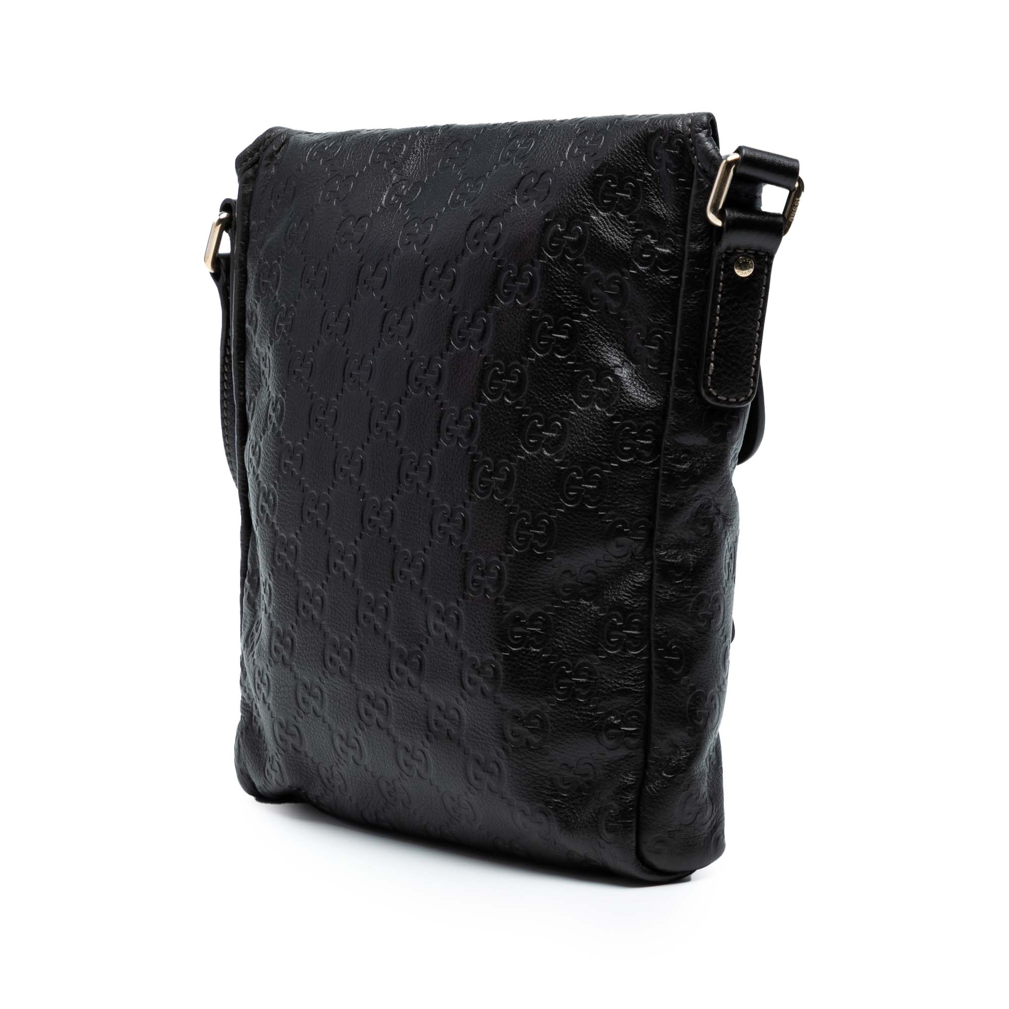 Gucci | Pre-Owned Guccissima Crossbody | Black - Image 2