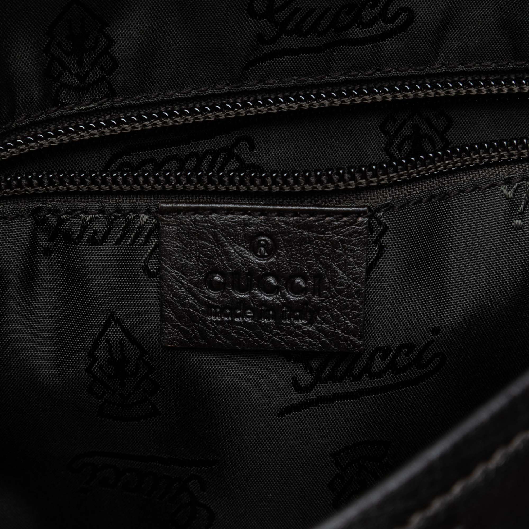Gucci | Pre-Owned Guccissima Crossbody | Black - Image 5
