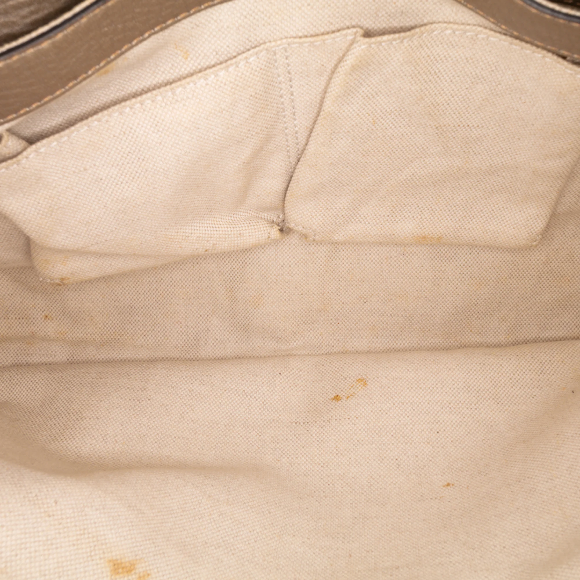 Gucci | Pre-Owned Medium Calfskin Bamboo Shopper Satchel | Gold - Image 8