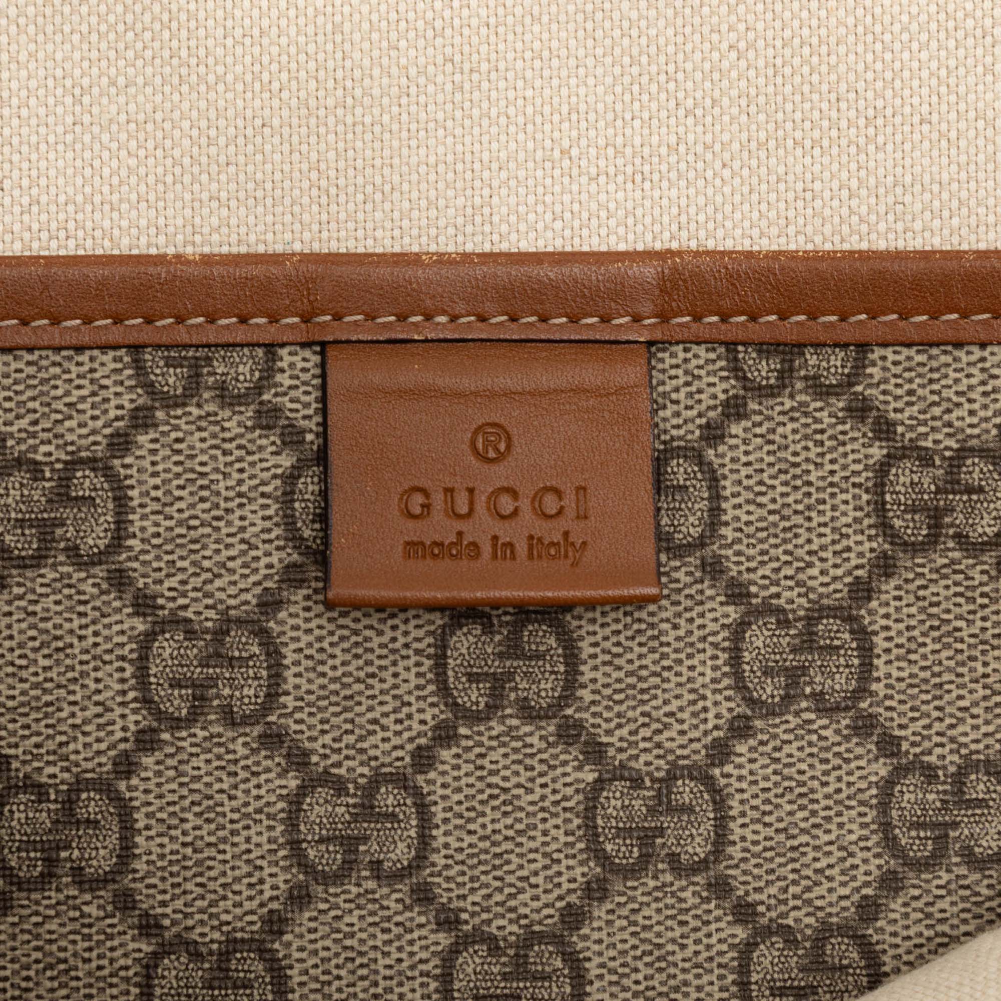 Gucci | Pre-Owned Medium GG Supreme Web Loop Tote | Beige - Image 7