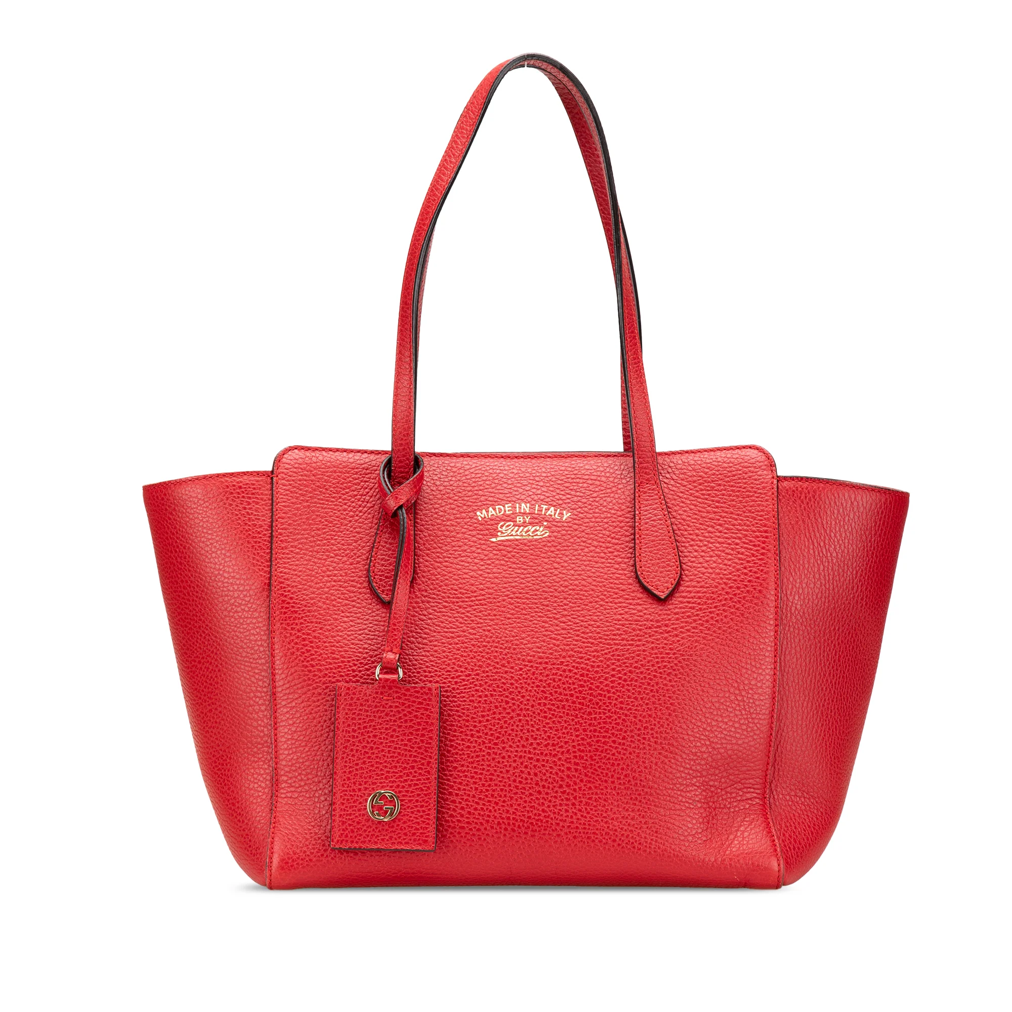 Gucci | Pre-Owned Medium Leather Swing Tote | Red