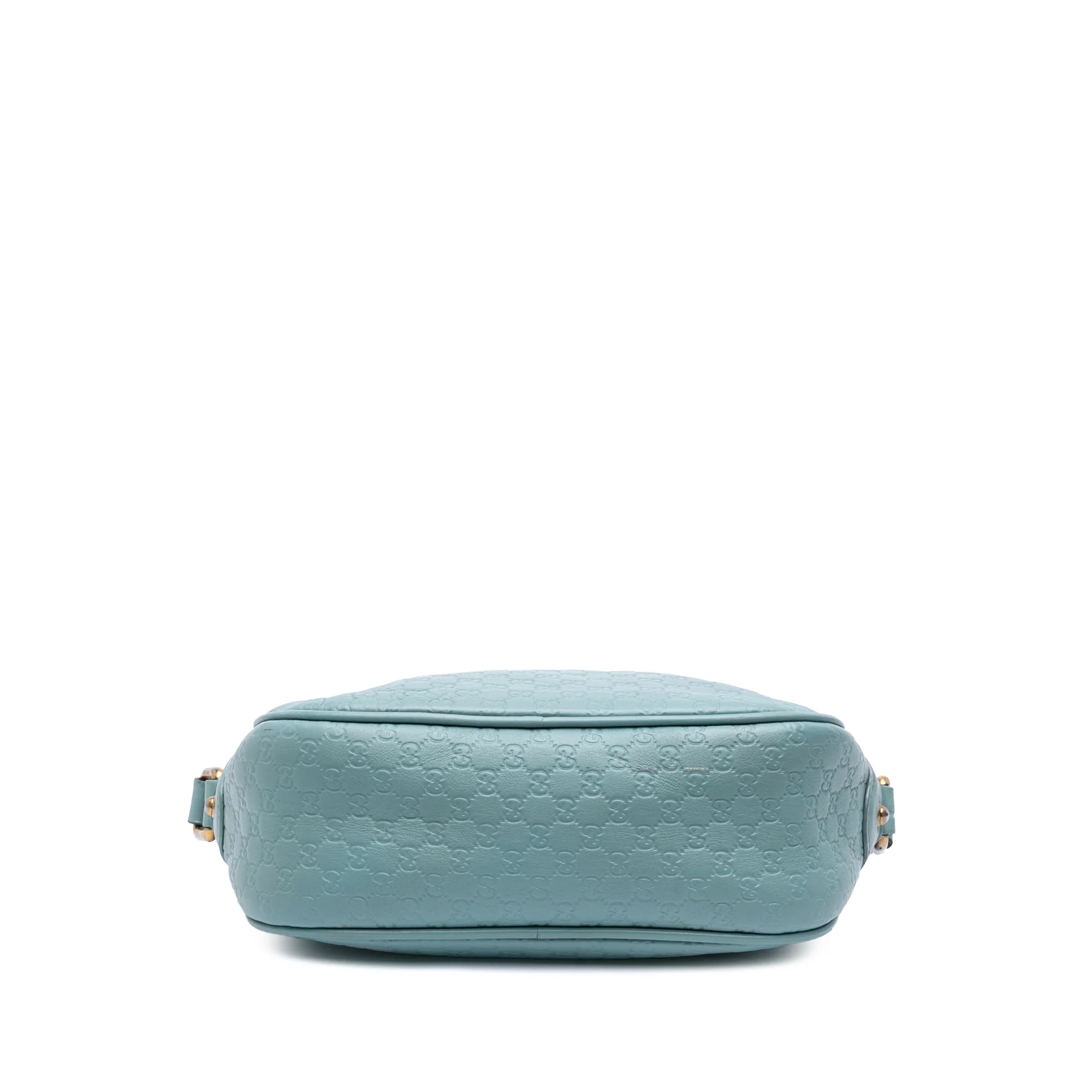 Gucci | Pre-Owned Microguccissima Sunshine Disco Camera Bag | Blue/Light Blue - Image 3