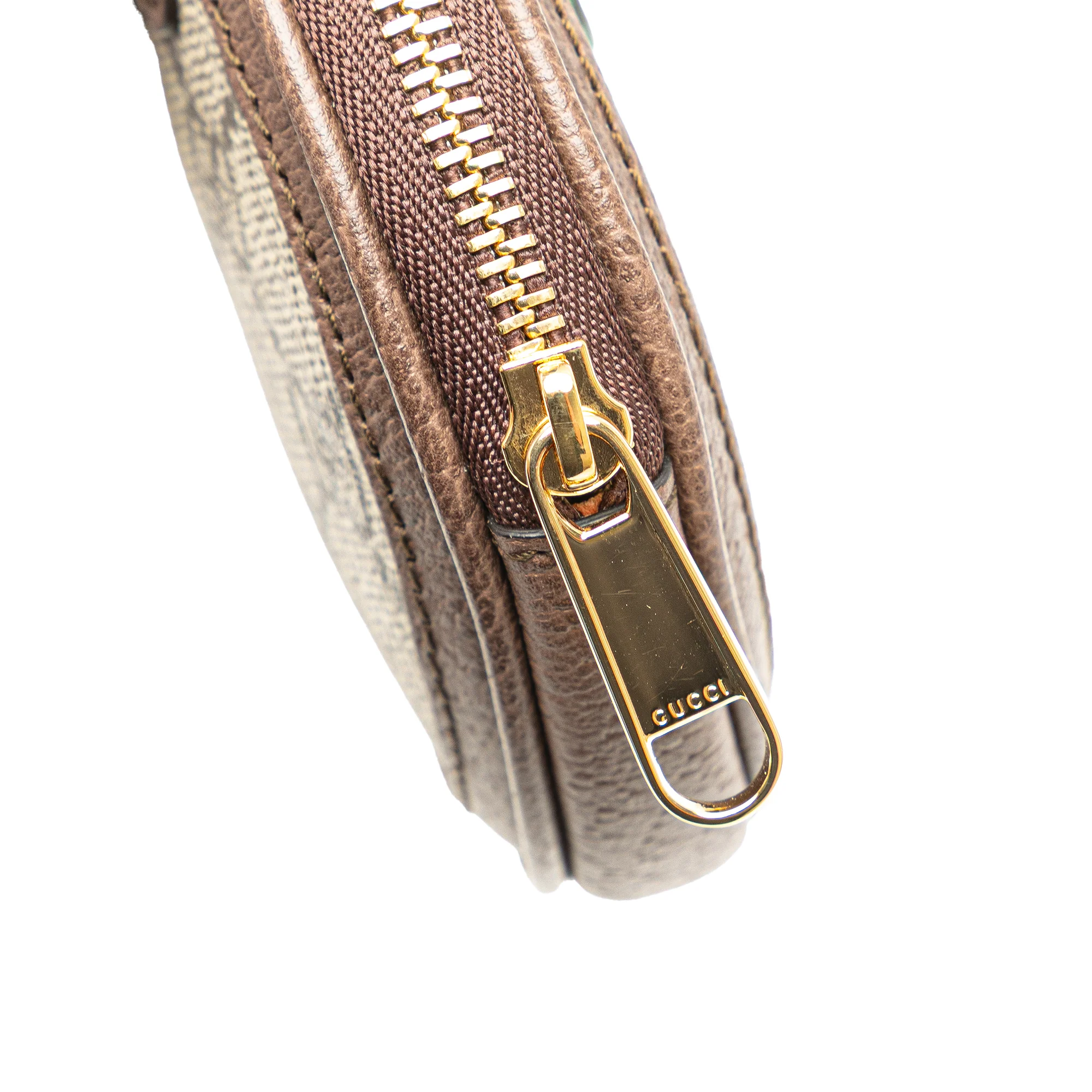 Gucci | Pre-Owned Mini GG Supreme Ophidia Round Neck Pouch | Beige - Image 10