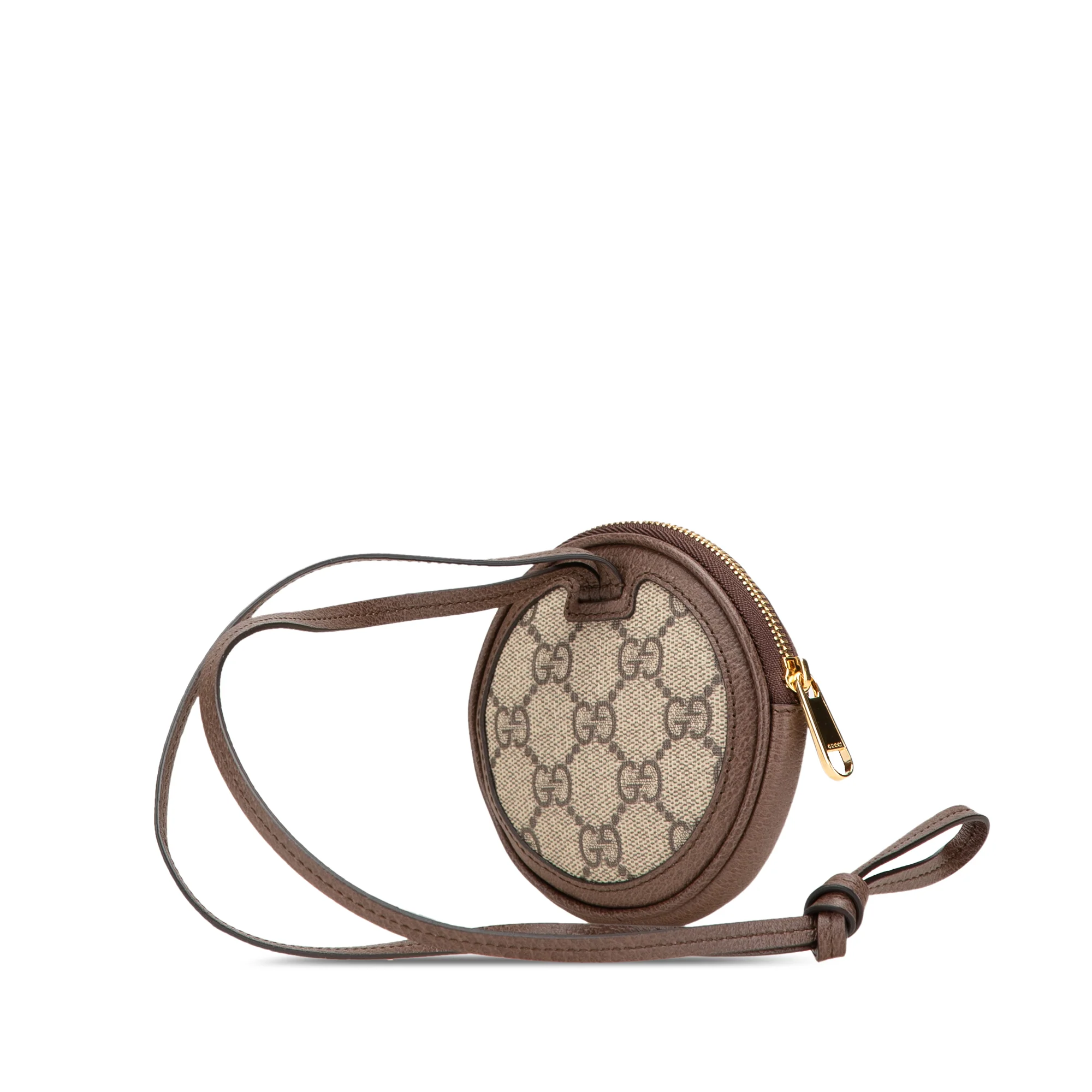 Gucci | Pre-Owned Mini GG Supreme Ophidia Round Neck Pouch | Beige - Image 5