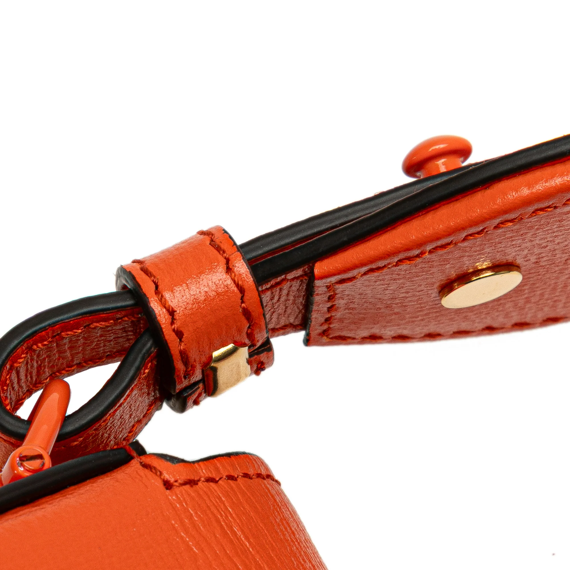 Gucci | Pre-Owned Mini Leather Horsebit 1955 Web Satchel | Orange - Image 2